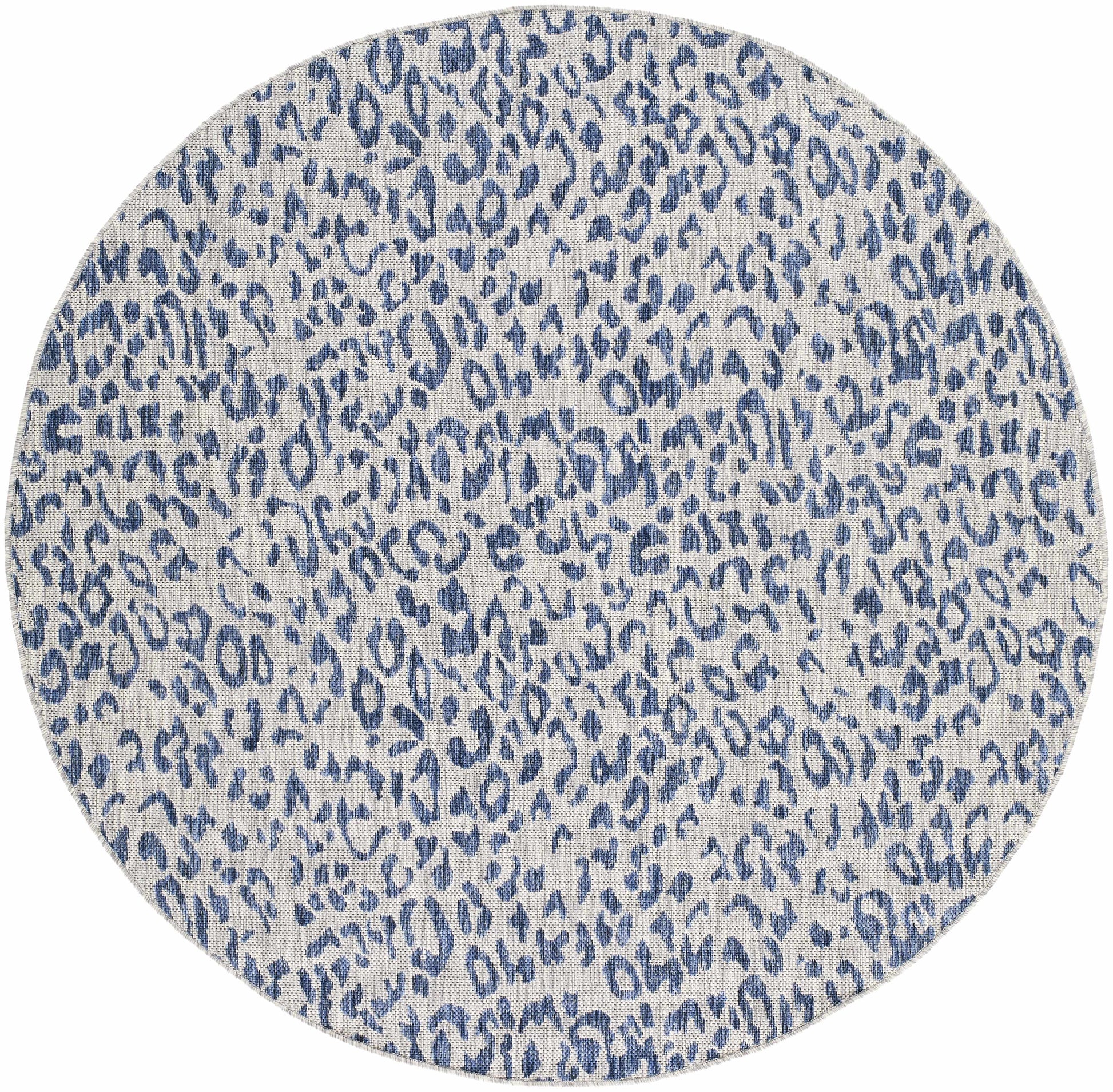 Skipsea Blue Leopard Performance Rug