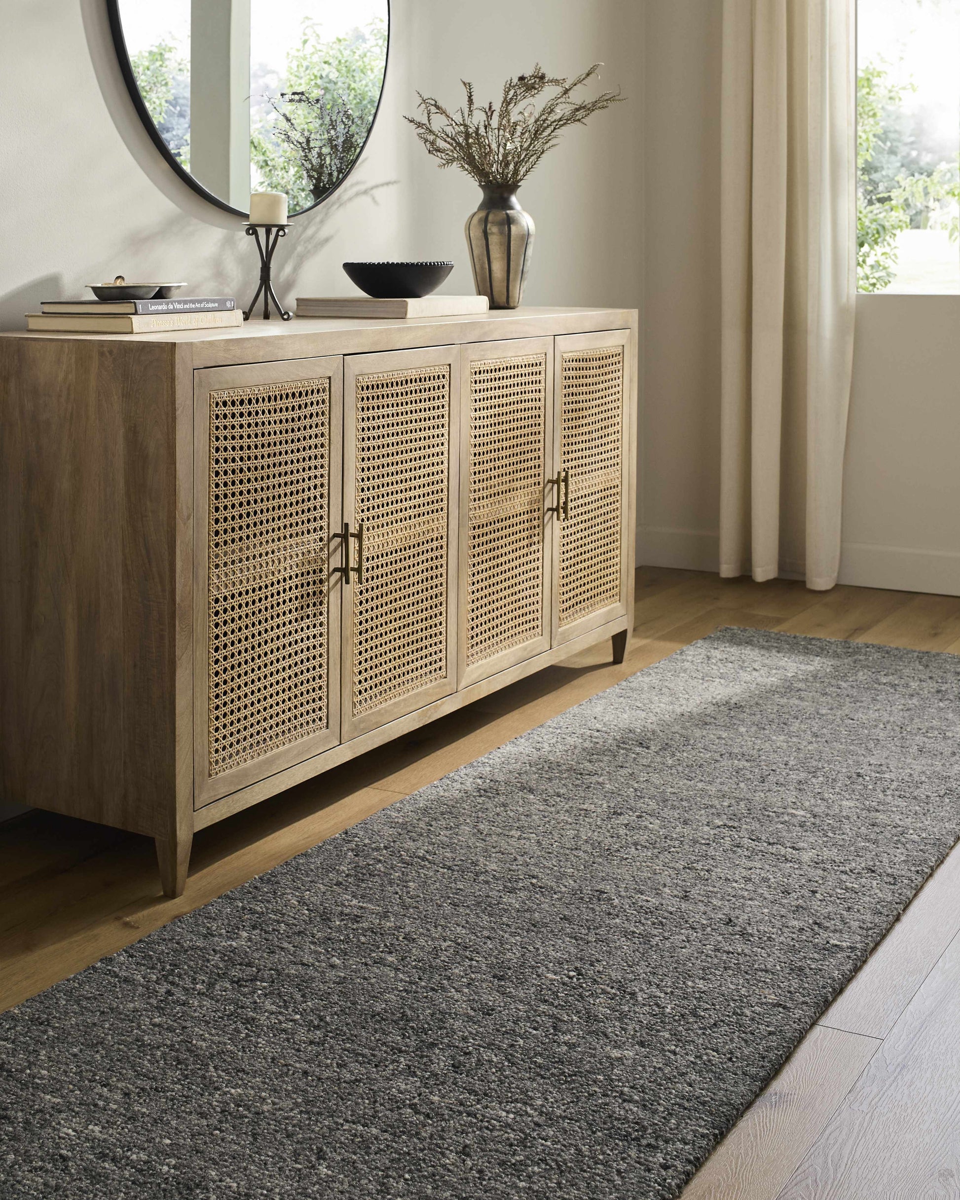 Sevan Charcoal Wool Area Rug