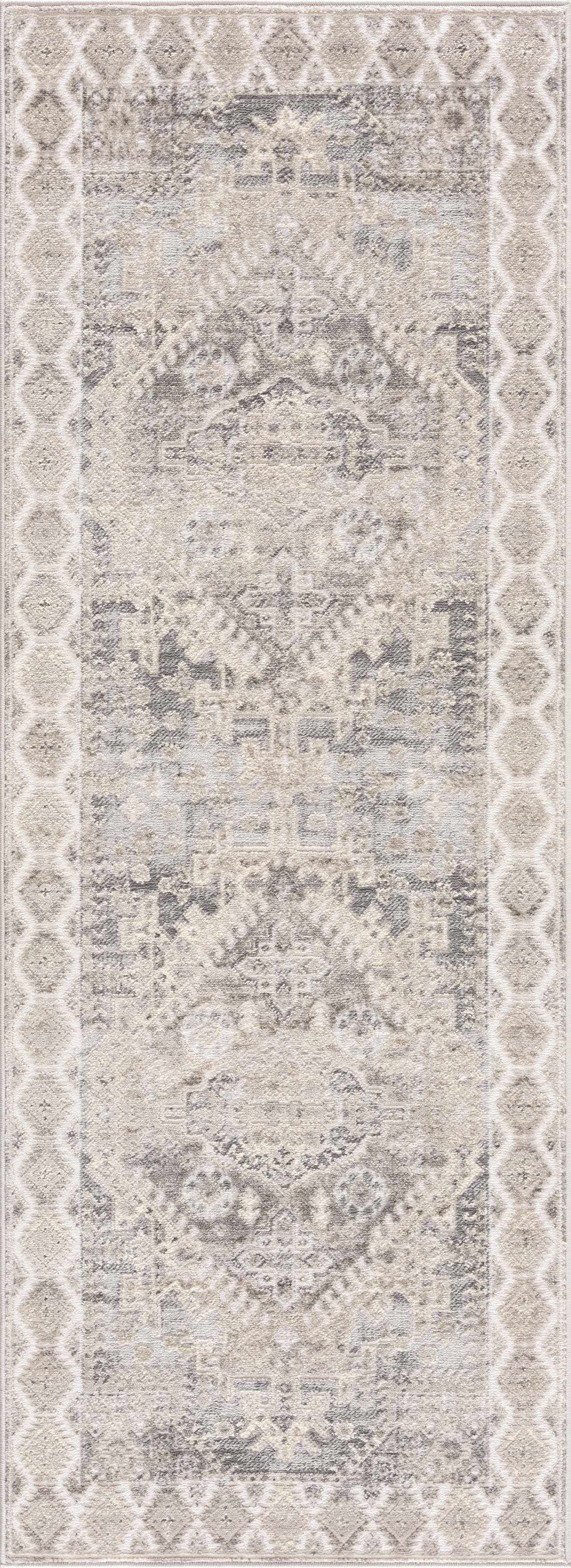 Brend Taupe Medallion Area Rug - Clearance