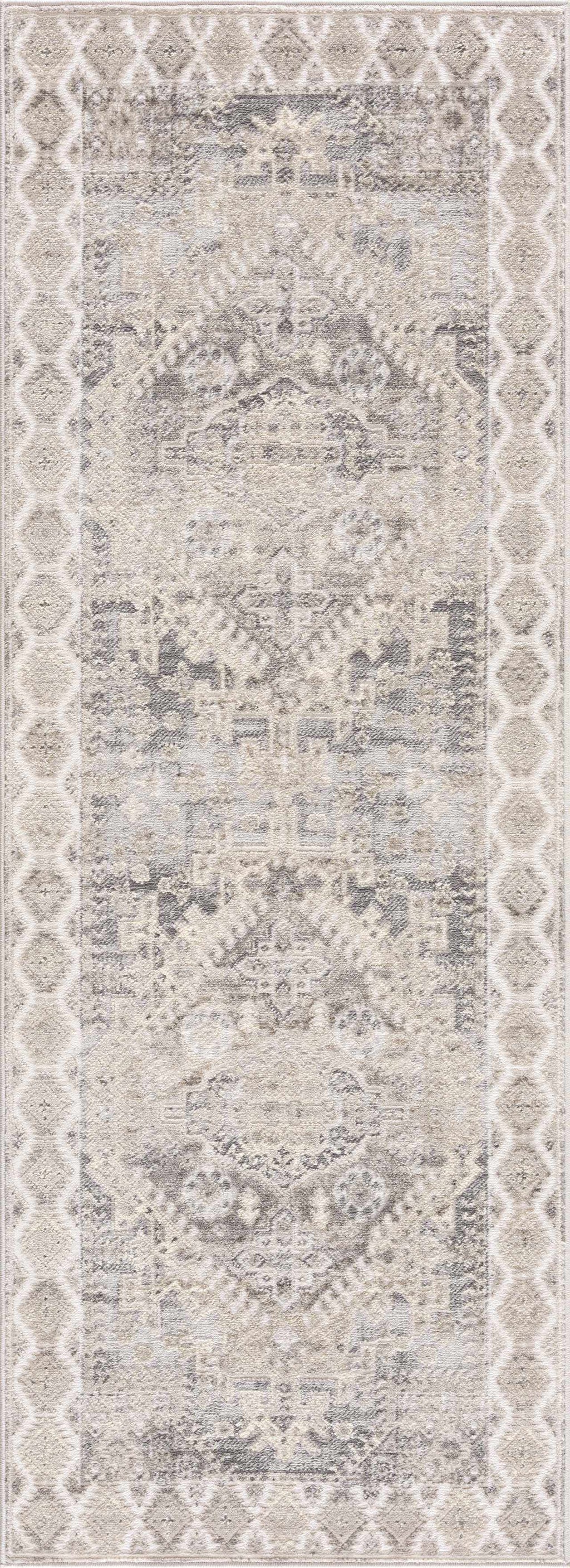 Brend Taupe Medallion Area Rug - Clearance