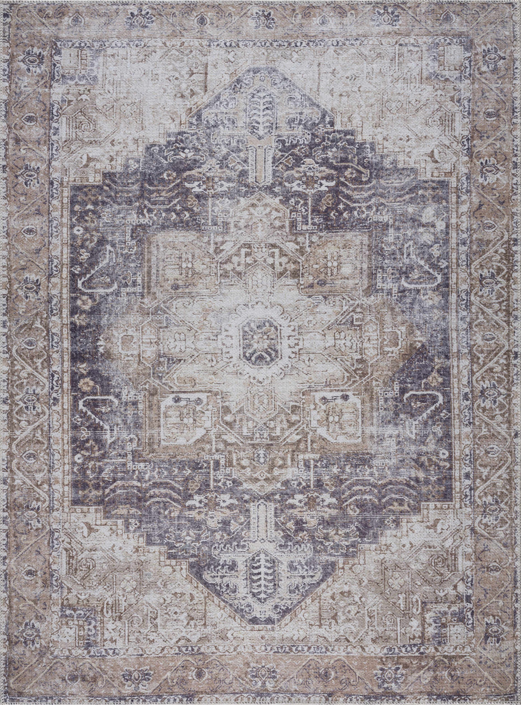 Beige Rosman Washable Rug - Limited Edition