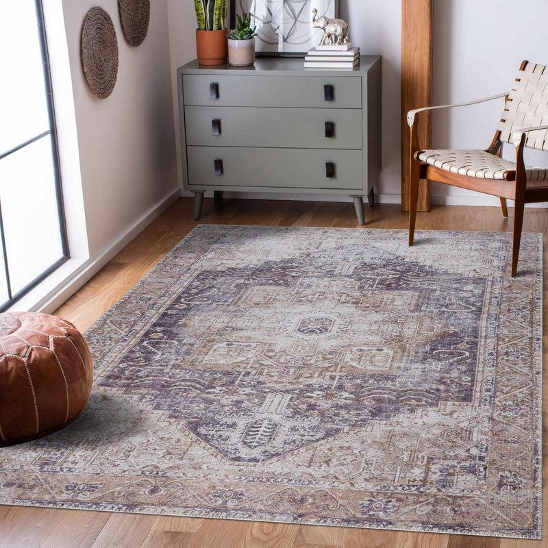 Beige Rosman Washable Rug - Limited Edition