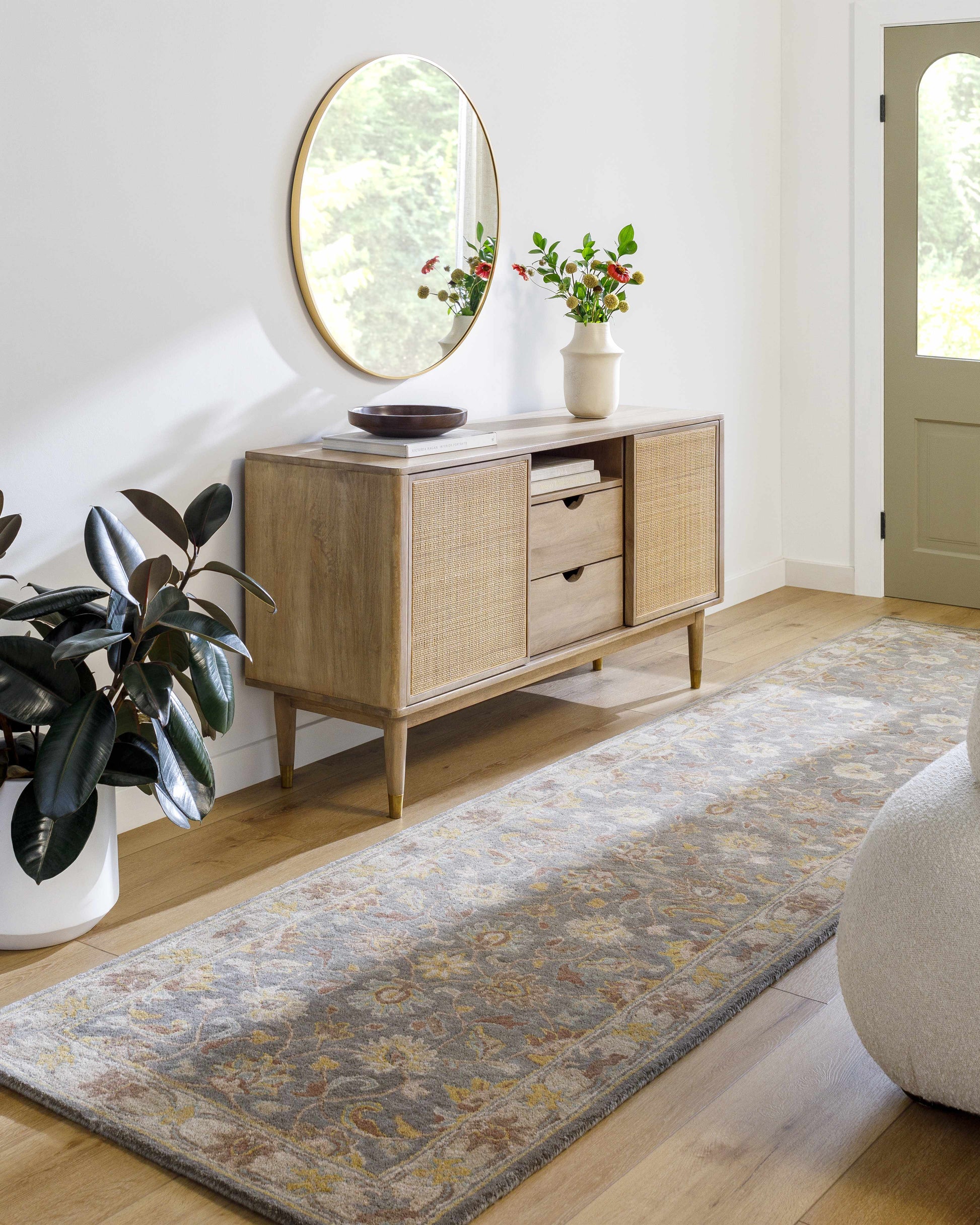 Cherryfield Hand Tufted Taupe Wool Rug