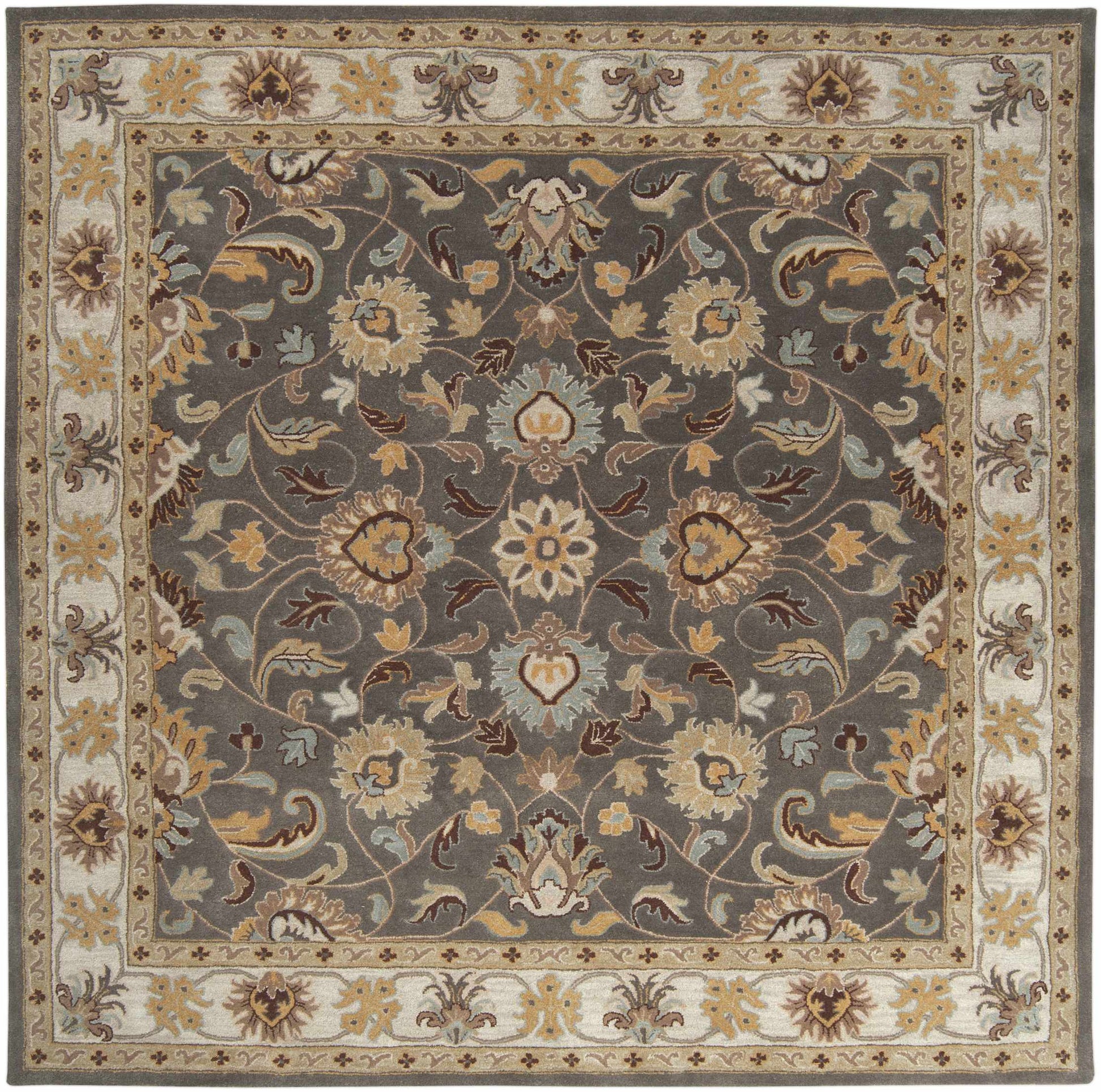 Cherryfield Hand Tufted Taupe Wool Rug