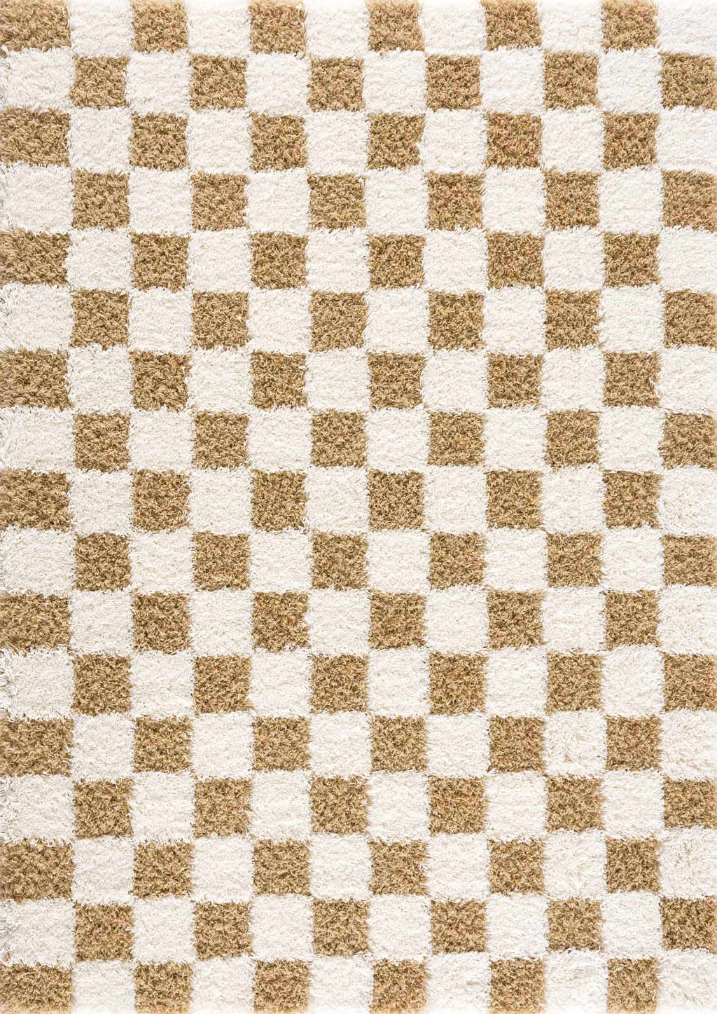 Atira Mustard Checkered Area Rug