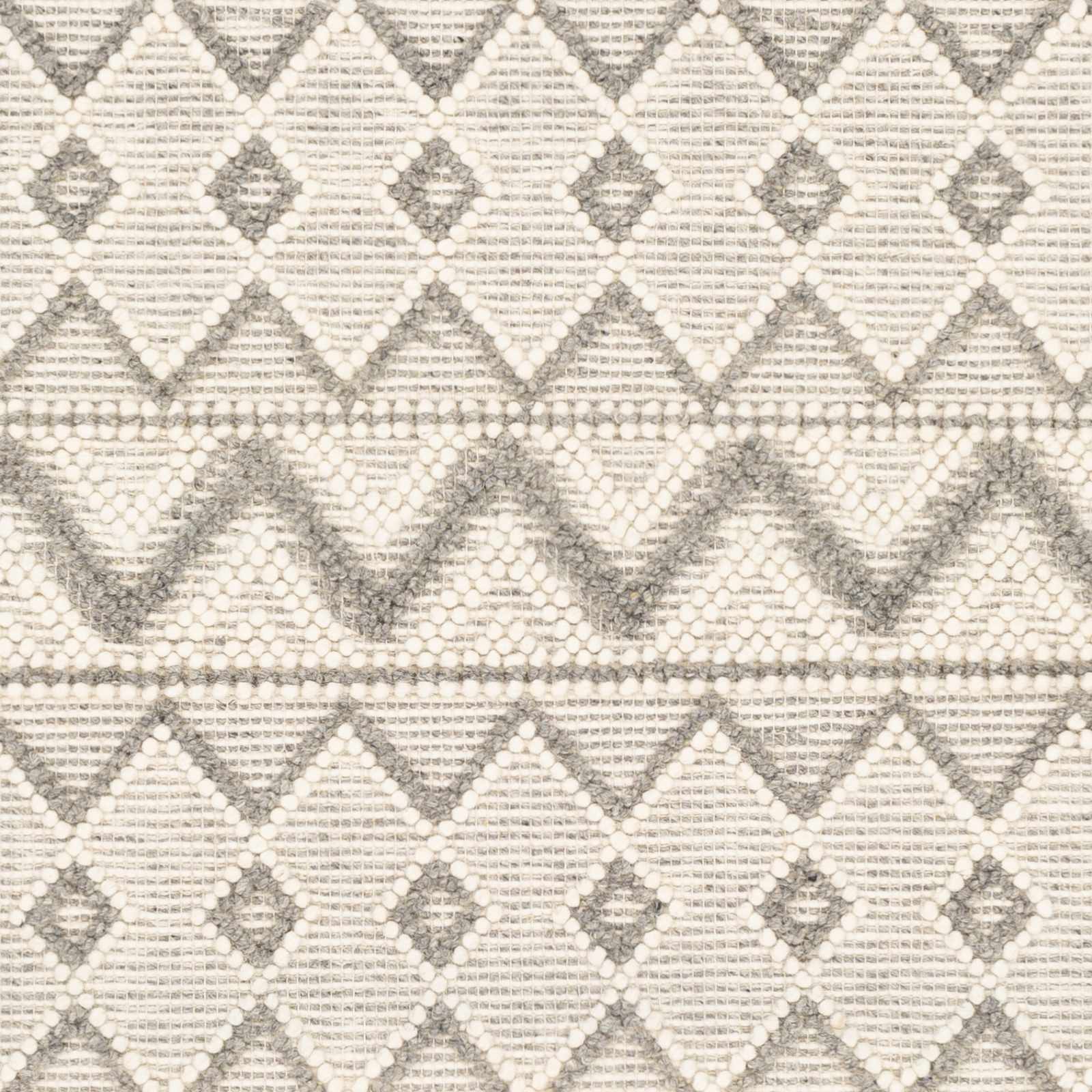 Whittington Gray&Cream Wool Rug - Clearance