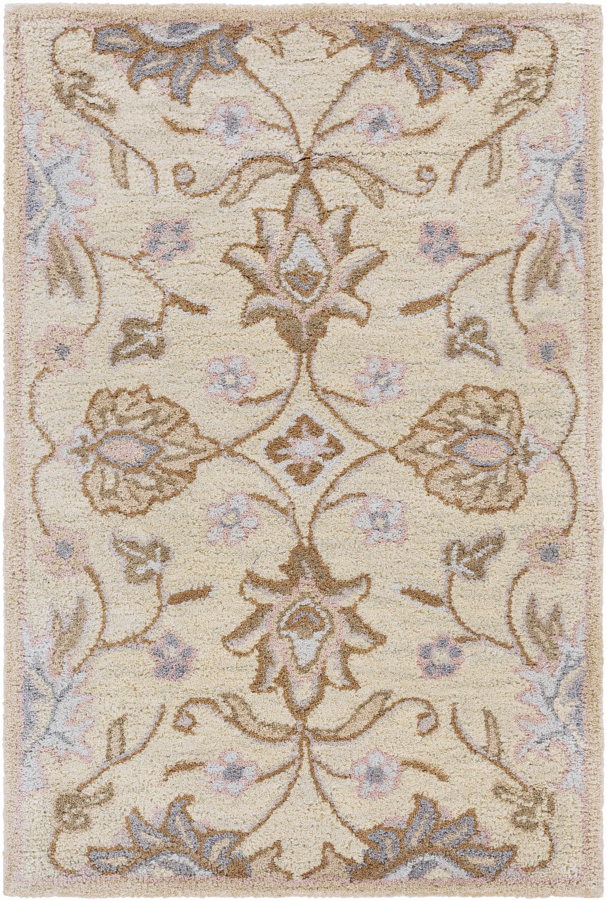 Conesus Hand Tufted Ivory 1109 Wool Rug