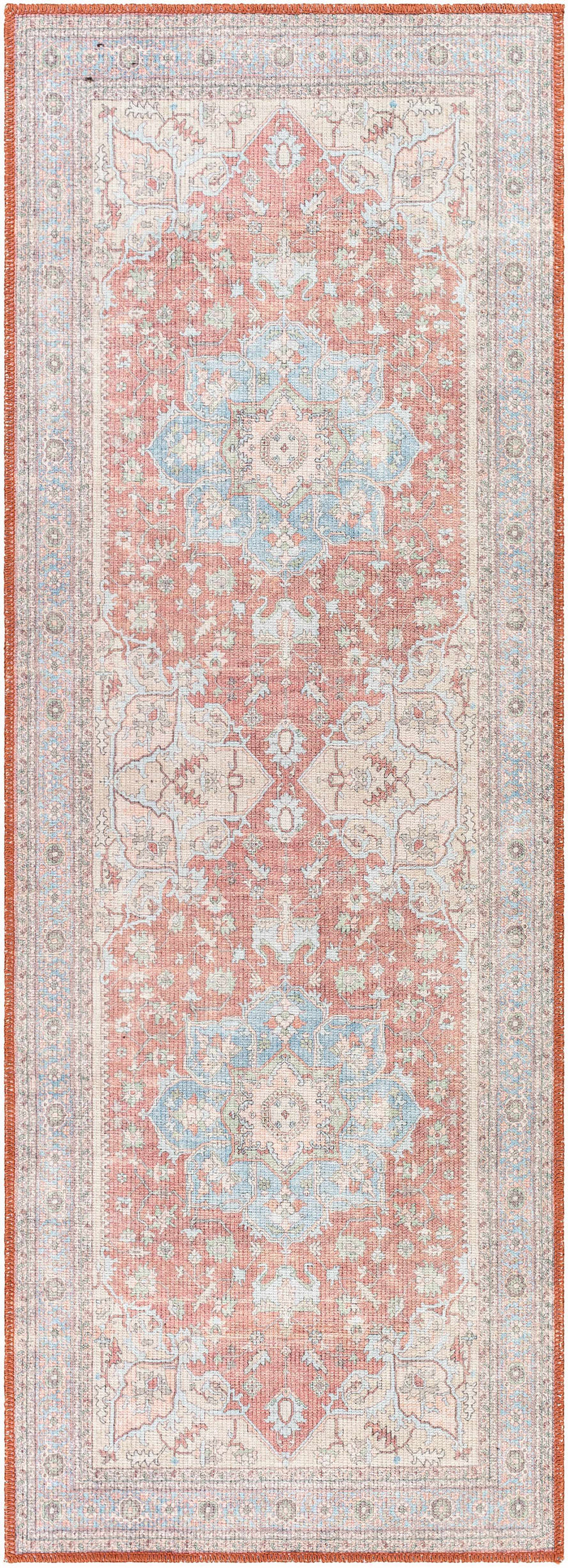 Brown Bagamanoc Medallion Washable Area Rug - Clearance