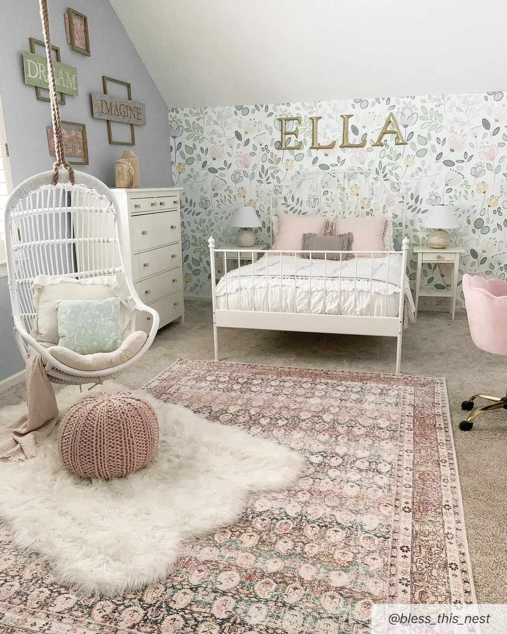 Maligaya Distressed Washable Rug - Clearance