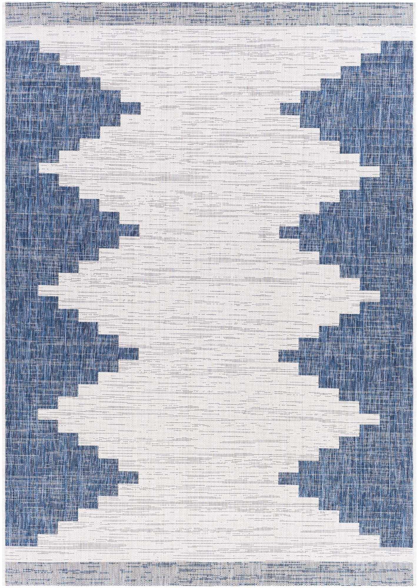 Djugun Navy Indoor & Outdoor Area Rug - Clearance