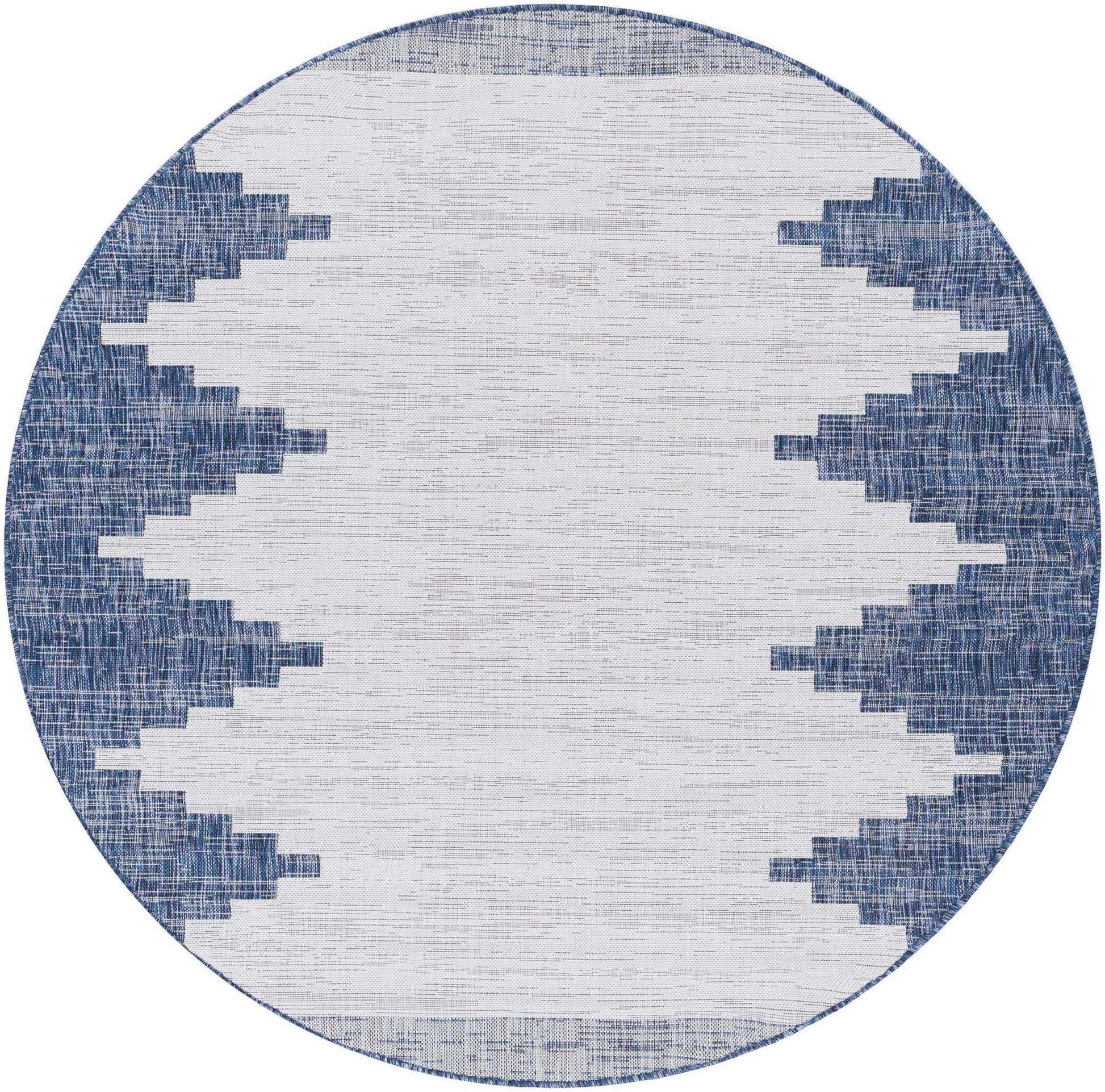 Djugun Navy Indoor & Outdoor Area Rug - Clearance