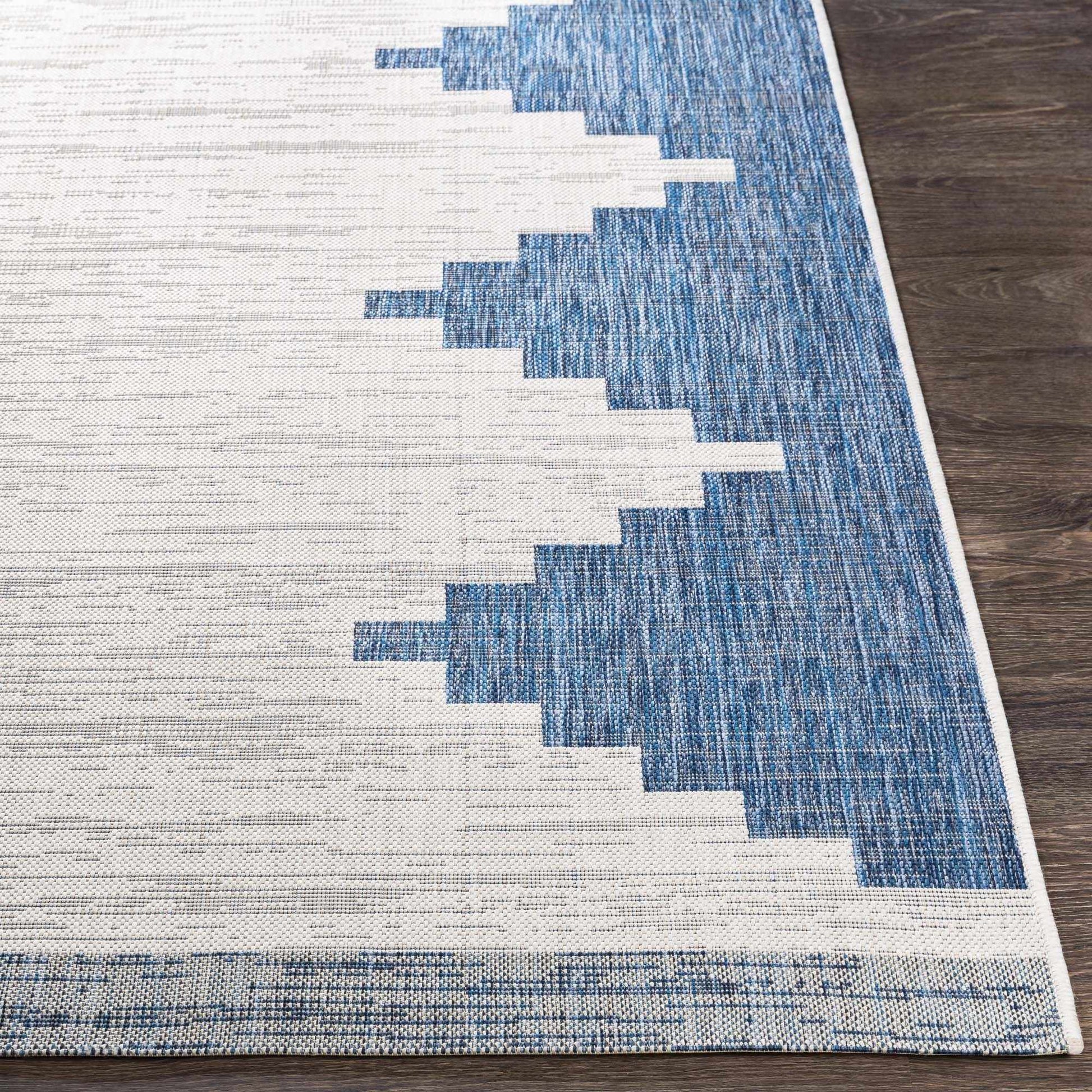 Djugun Navy Indoor & Outdoor Area Rug - Clearance