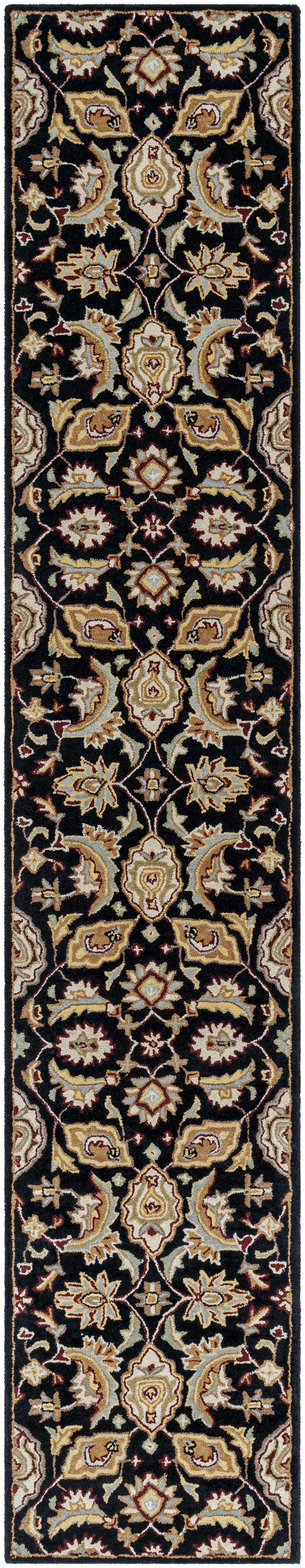Blomkest Black&Yellow Traditional Wool Carpet