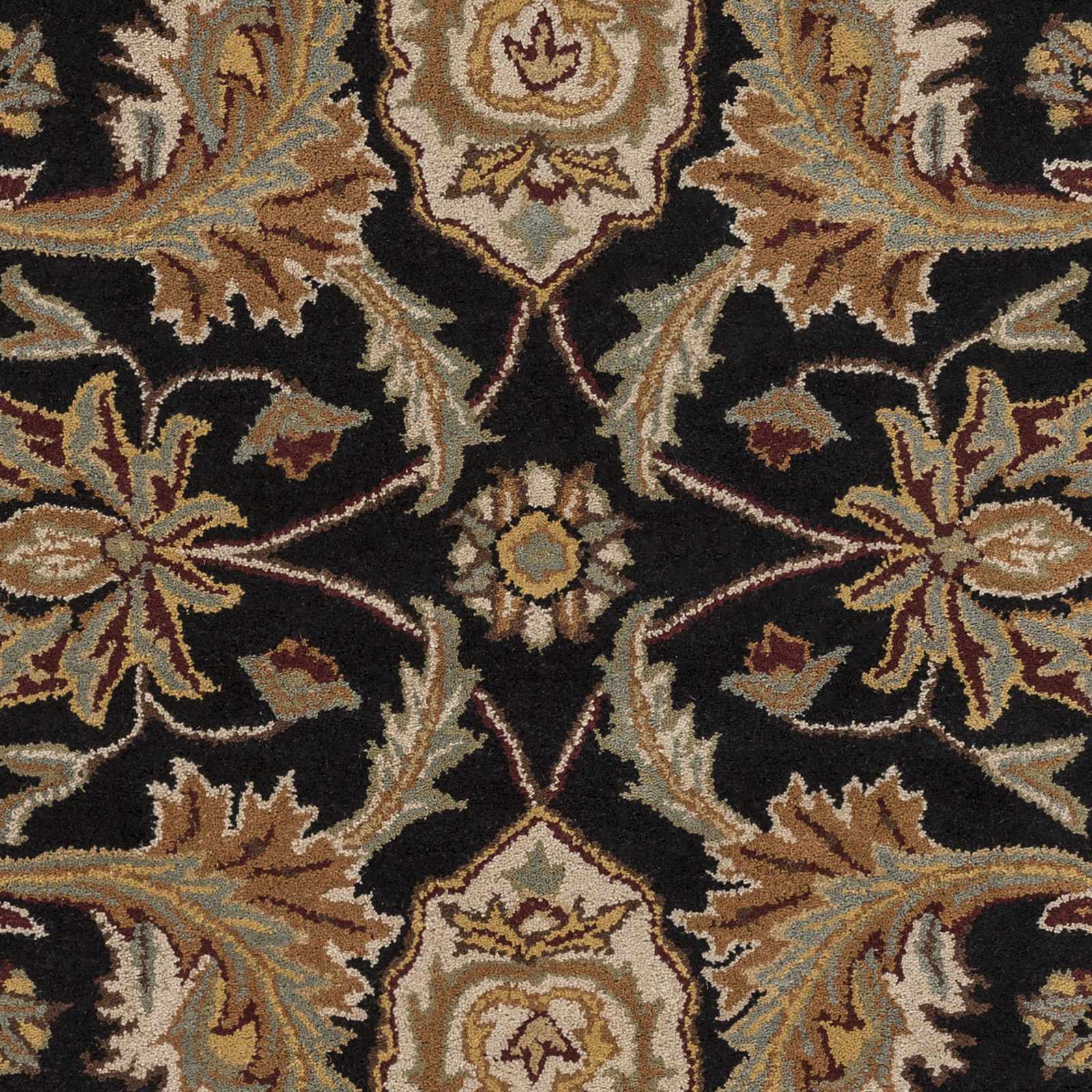 Blomkest Black&Yellow Traditional Wool Carpet