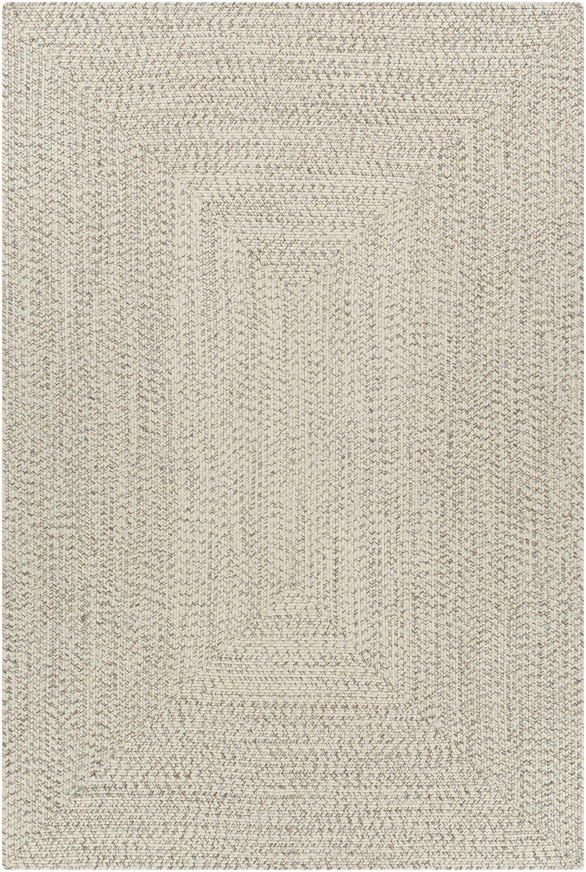 Beige Braided Faux Jute Rug