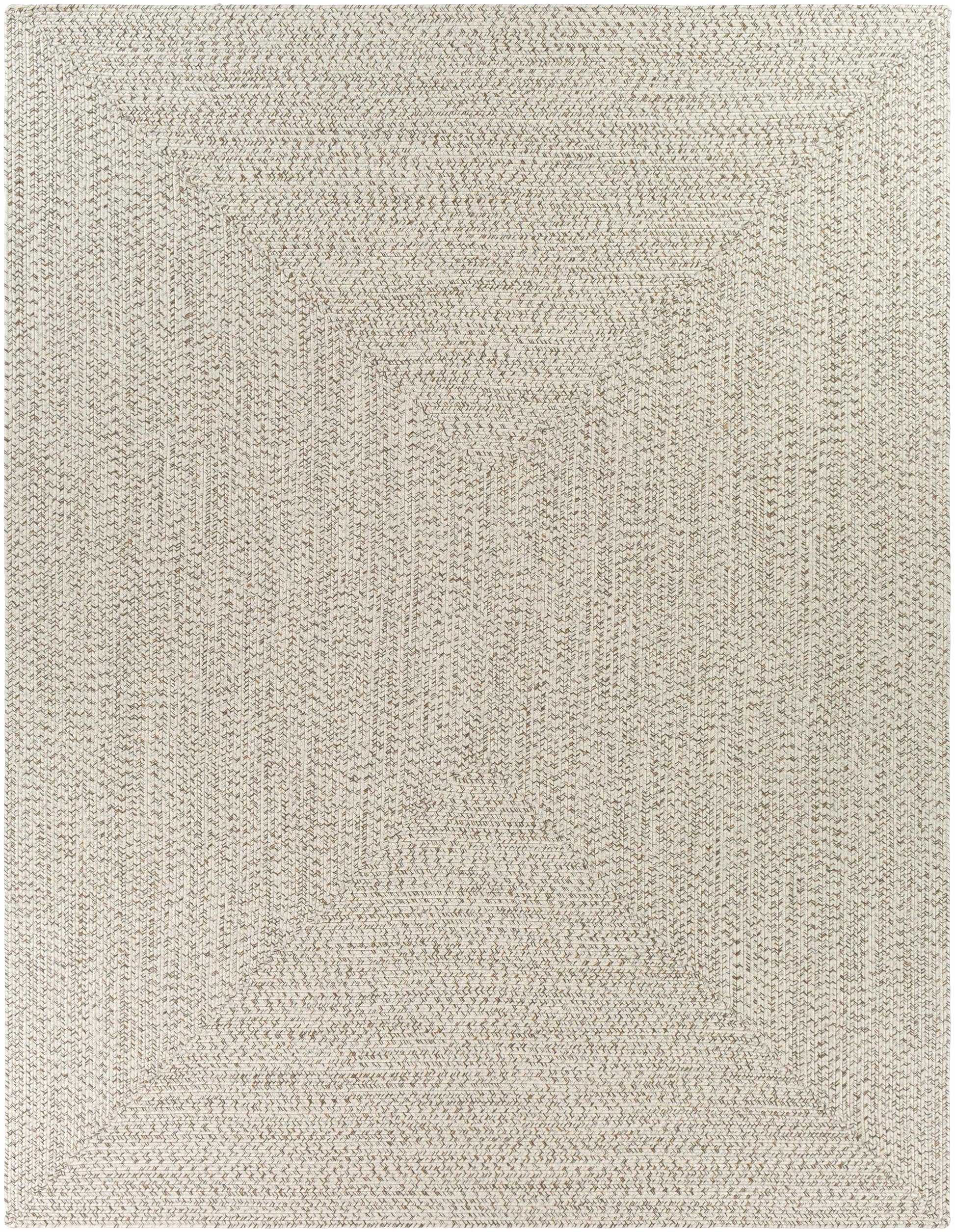 Beige Braided Faux Jute Rug