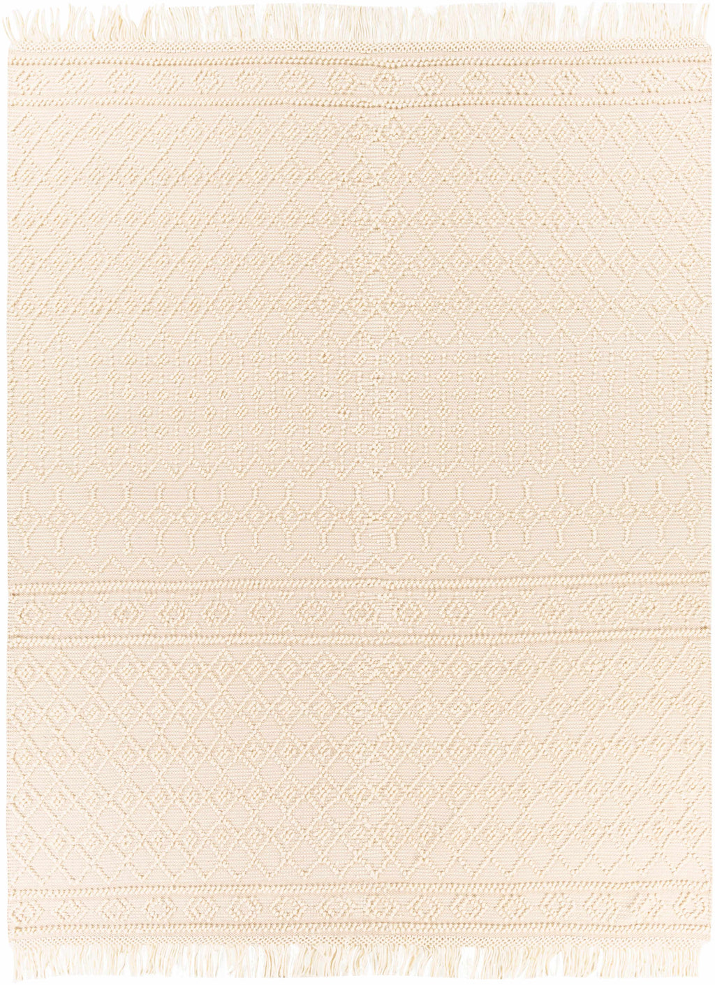 Brothers Beige Wool&Cotton Rug - Clearance