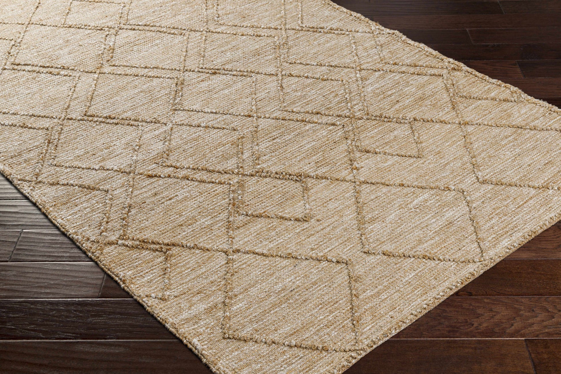 Buse Hand Woven Beige Area Rug - Clearance