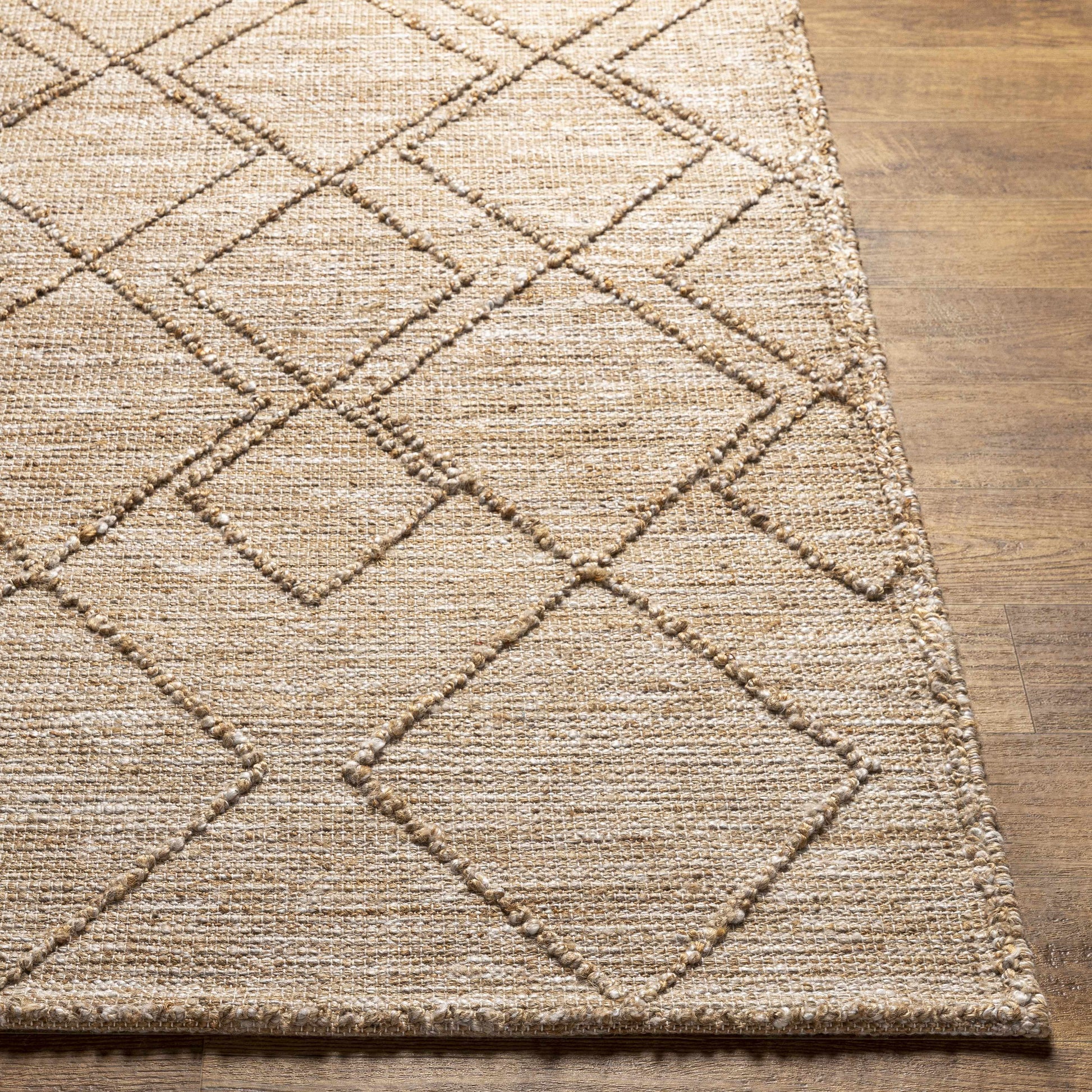 Buse Hand Woven Beige Area Rug - Clearance