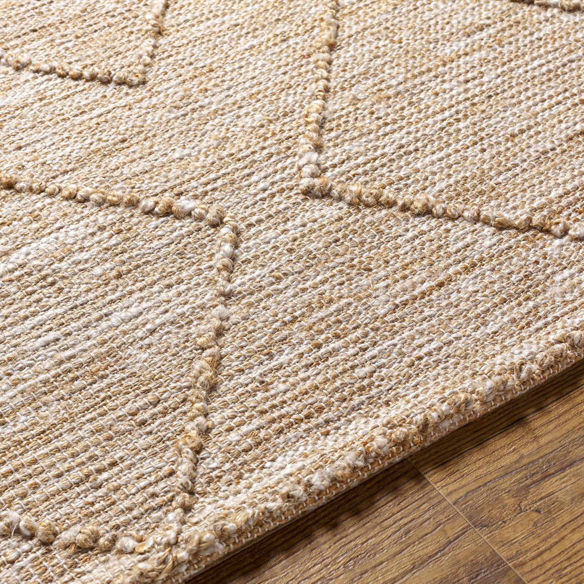 Buse Hand Woven Beige Area Rug - Clearance