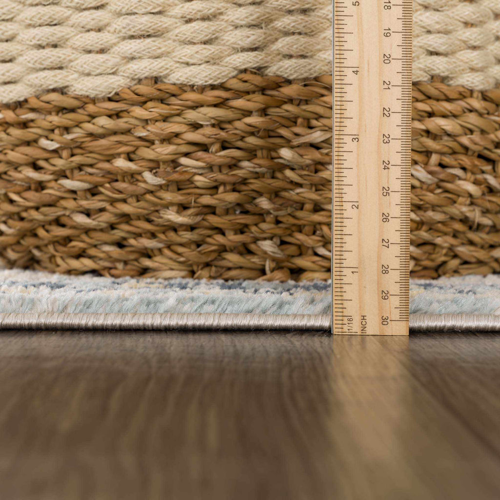 Brend Blue Medallion Area Rug - Clearance