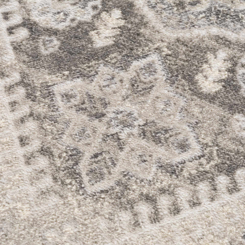Brend Taupe Medallion Area Rug - Clearance