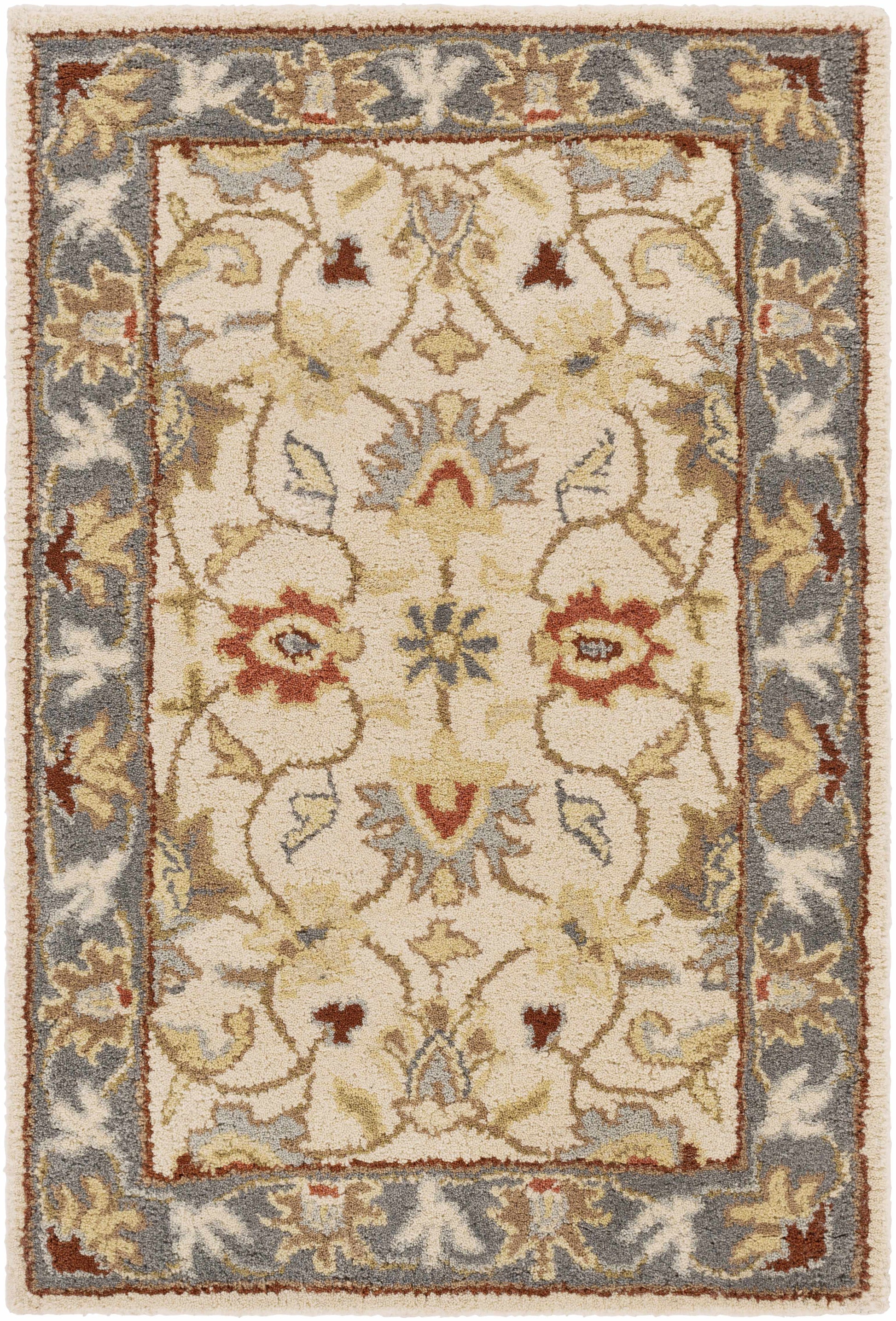 Cherryfield 1125 Yellow & Sage Wool Rug