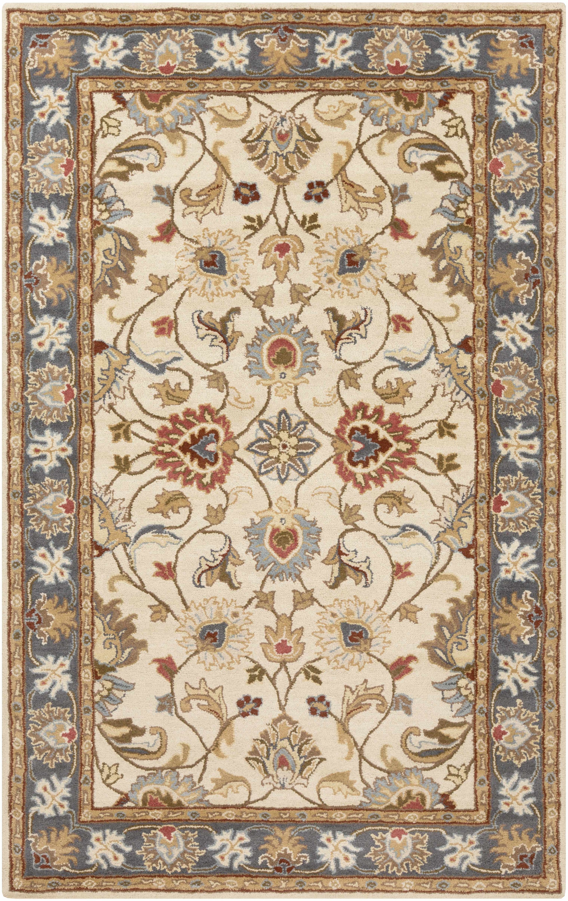 Cherryfield 1125 Yellow & Sage Wool Rug