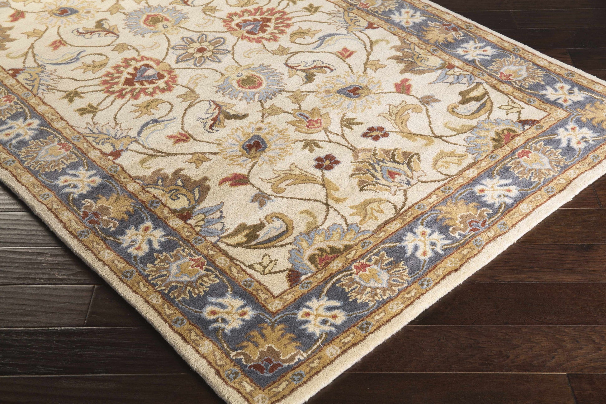 Cherryfield 1125 Yellow & Sage Wool Rug