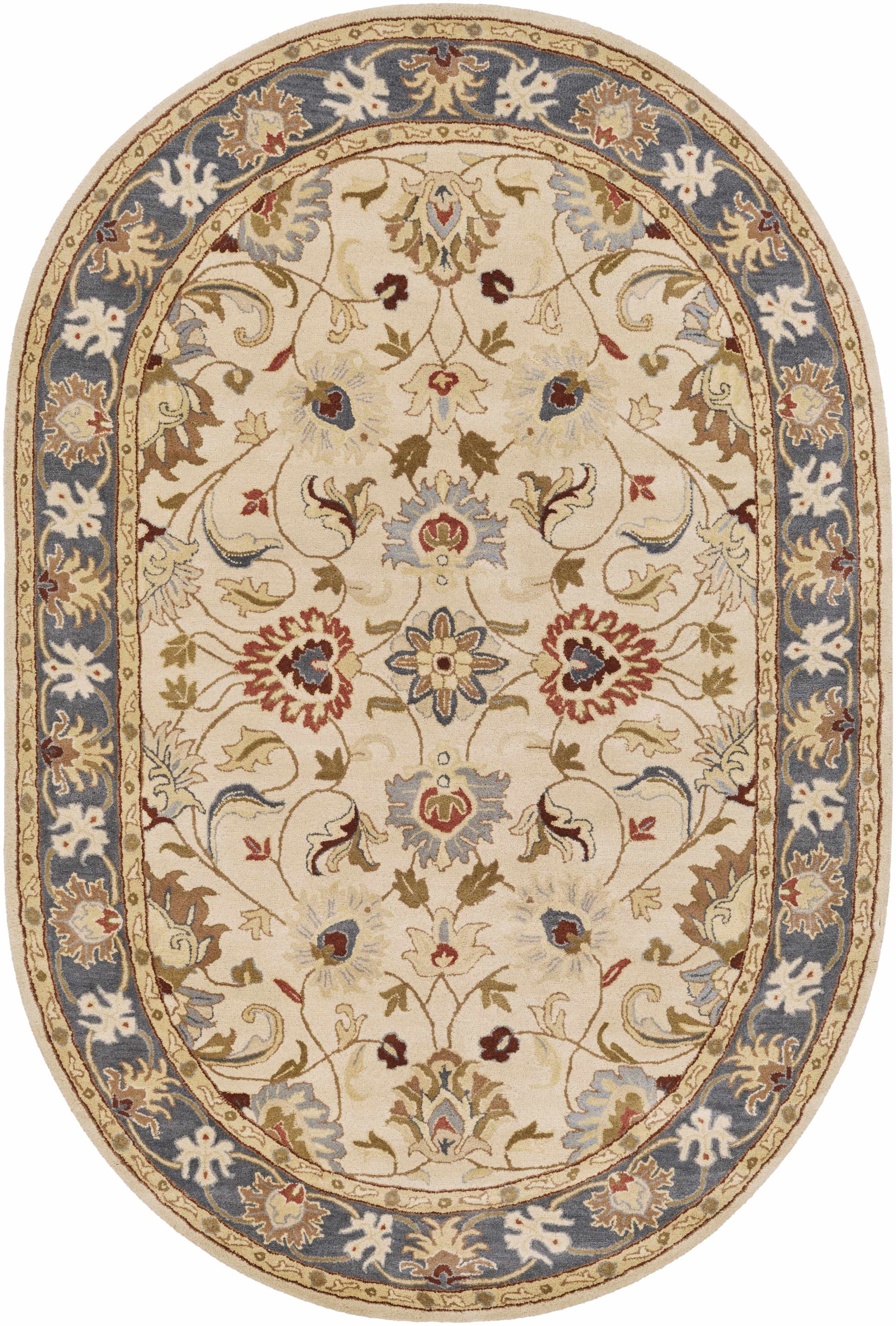 Cherryfield 1125 Yellow & Sage Wool Rug