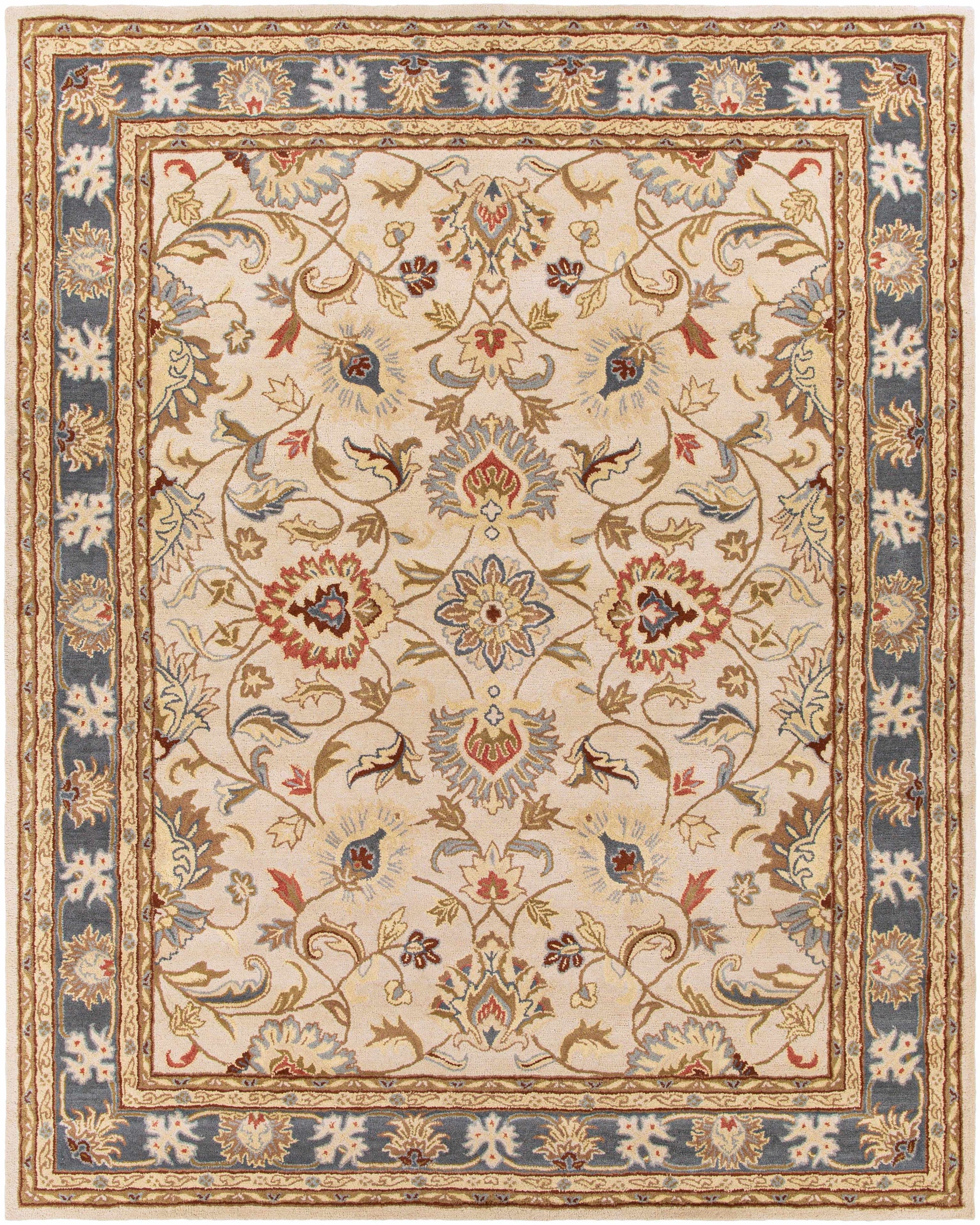 Cherryfield 1125 Yellow & Sage Wool Rug