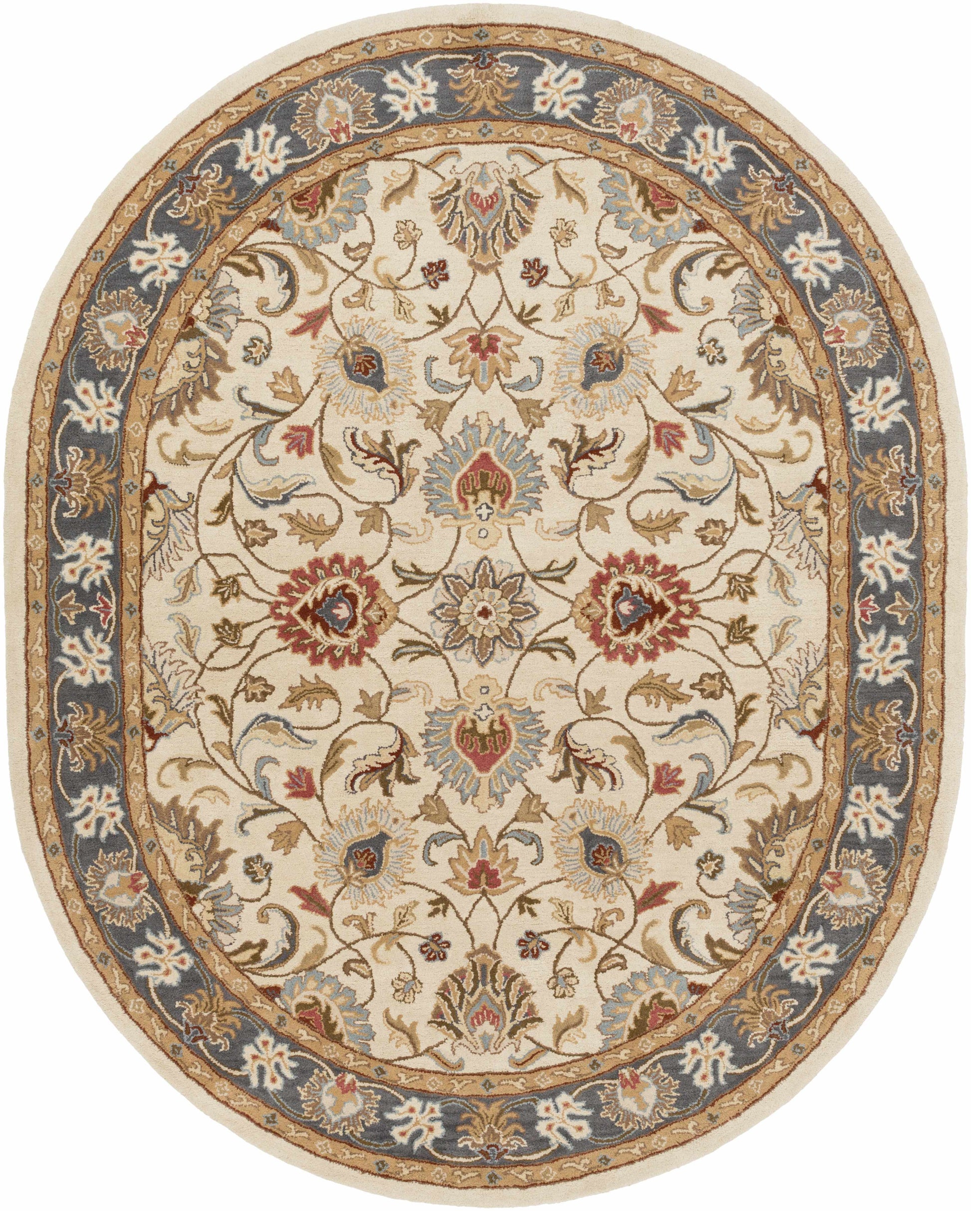Cherryfield 1125 Yellow & Sage Wool Rug