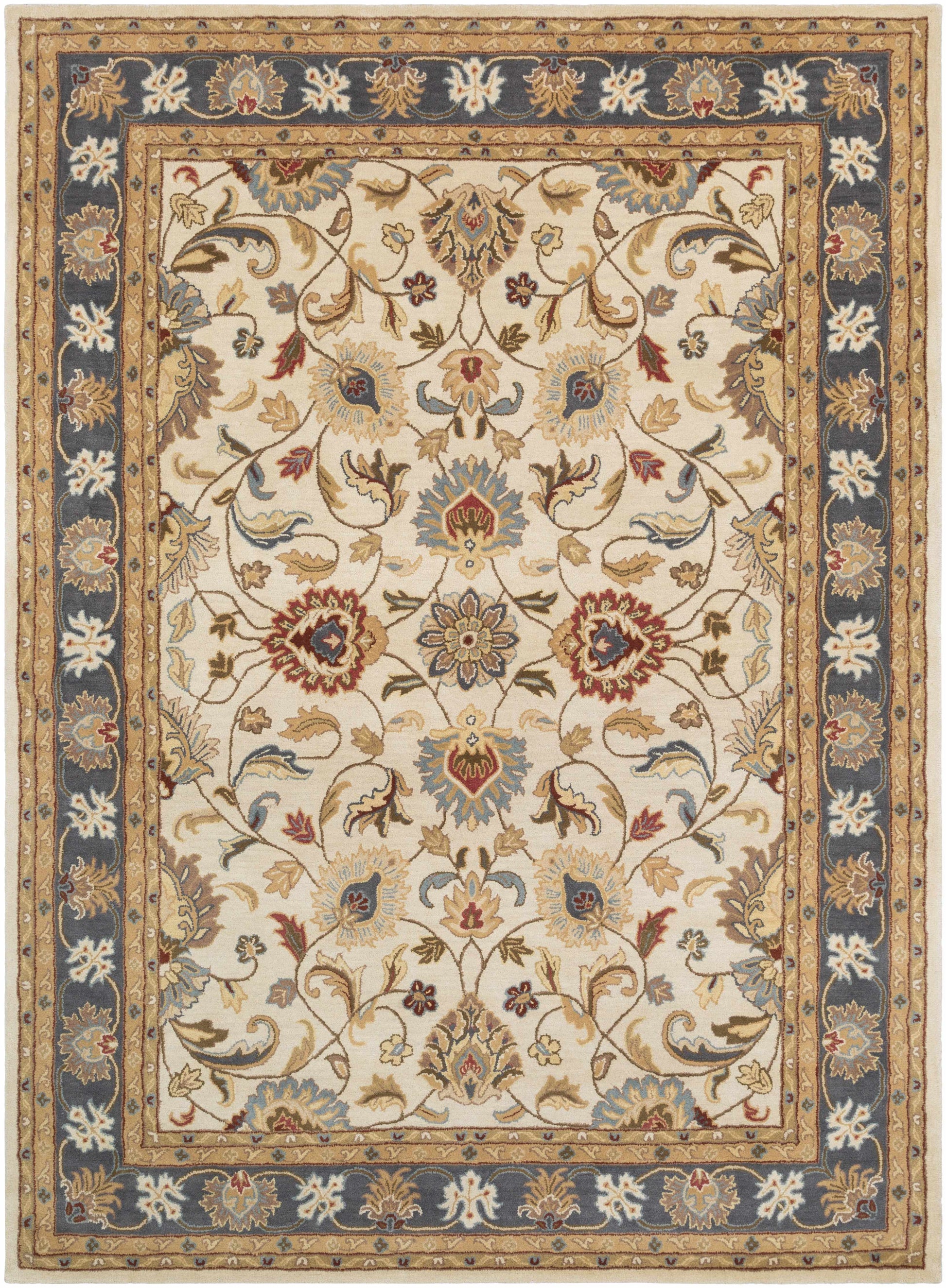 Cherryfield 1125 Yellow & Sage Wool Rug