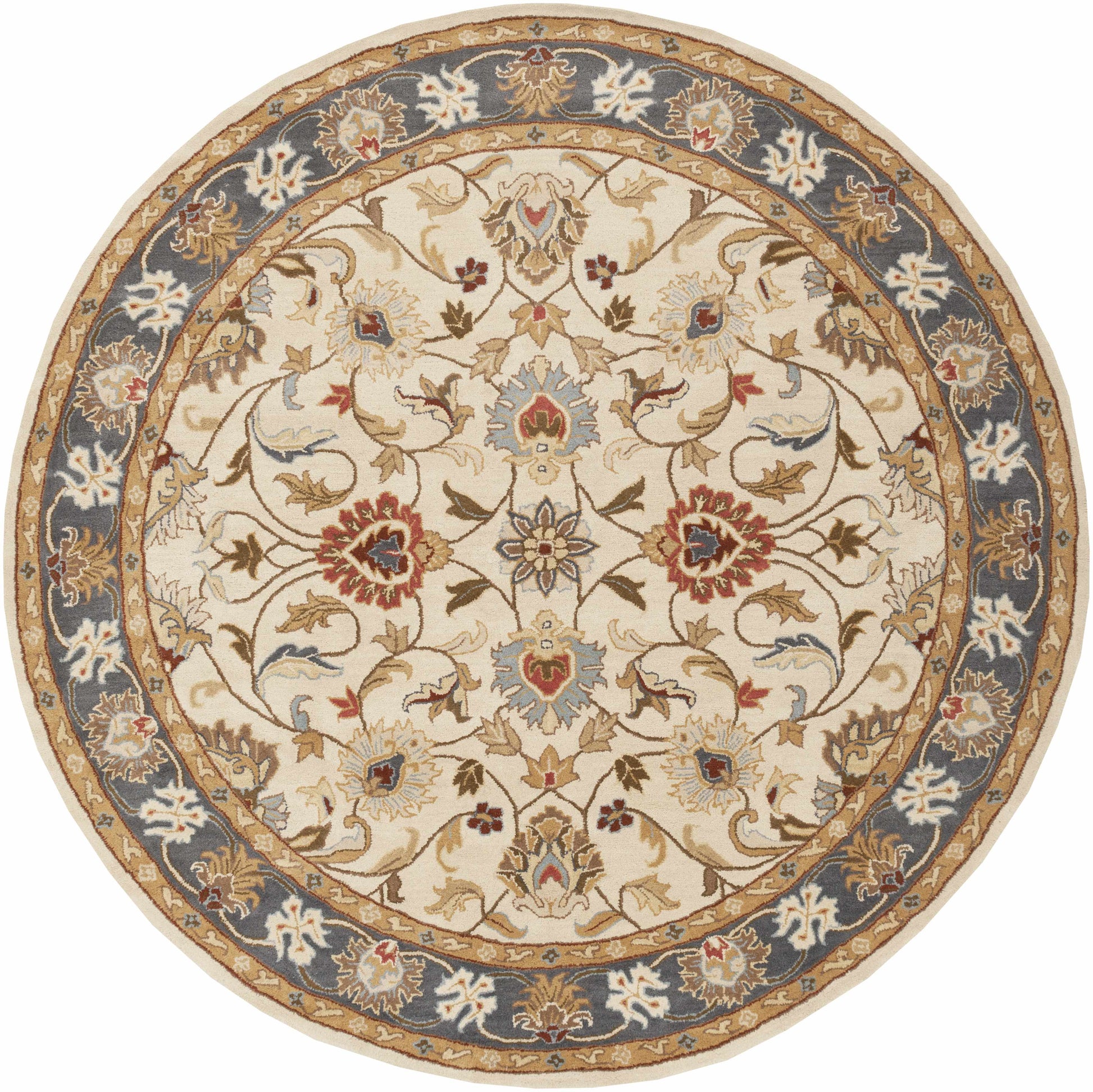 Cherryfield 1125 Yellow & Sage Wool Rug