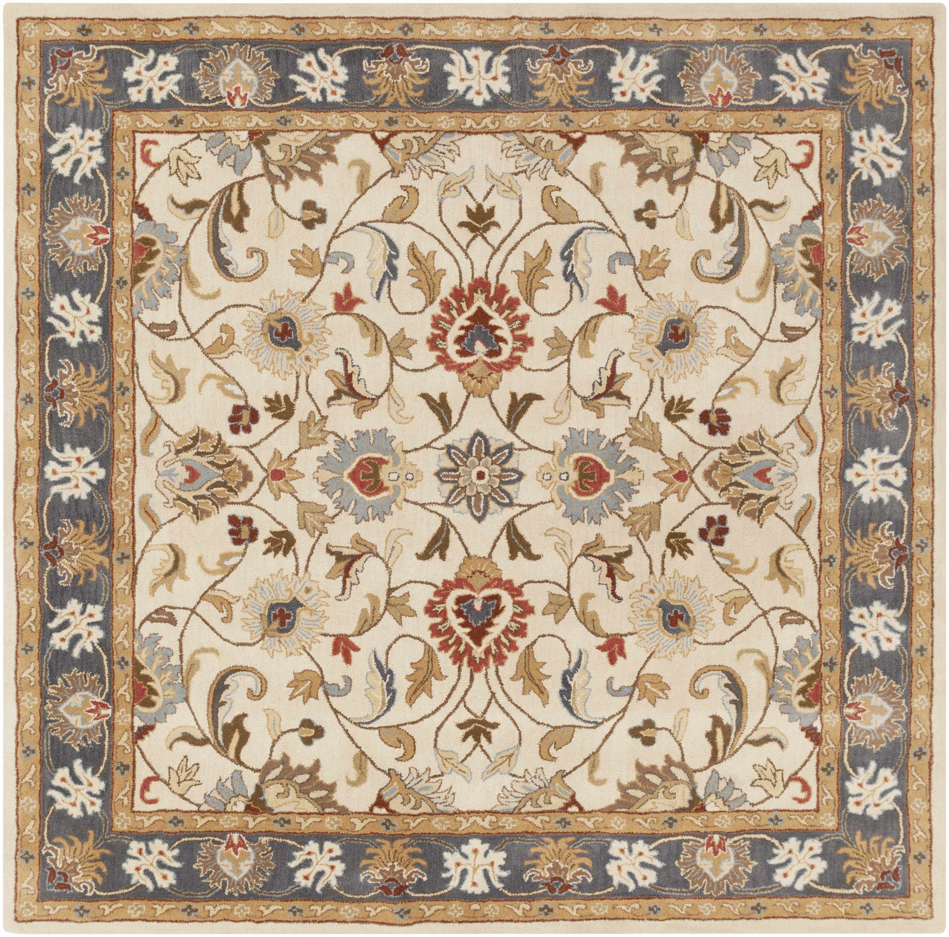Cherryfield 1125 Yellow & Sage Wool Rug