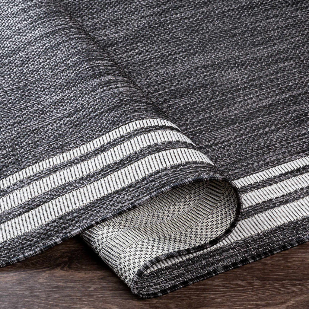 Coonamble Bordered Antrasit Rug