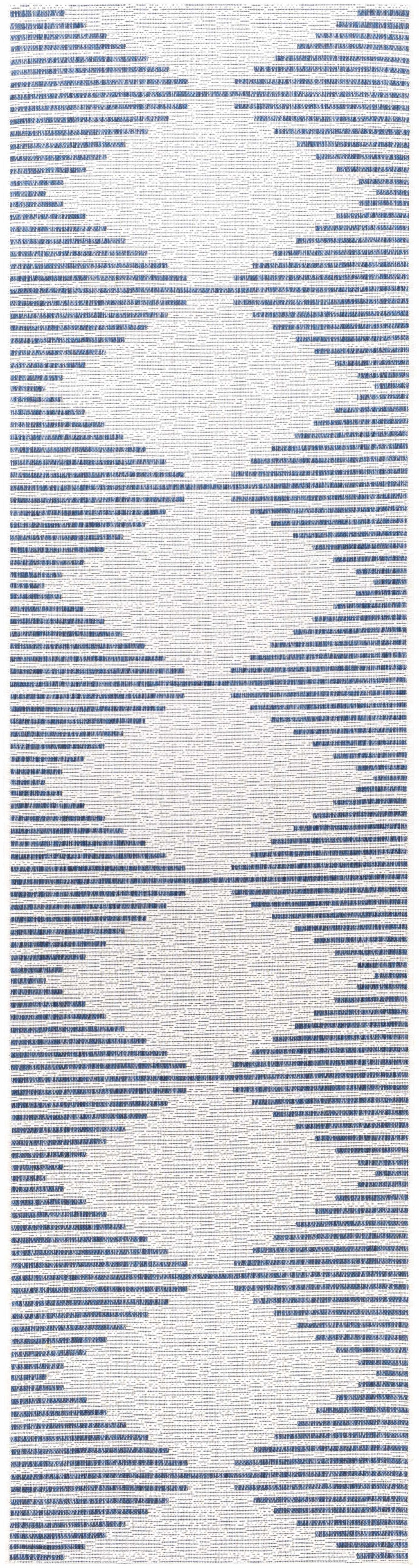 Stephan Blue & Cream Outdoor Rug