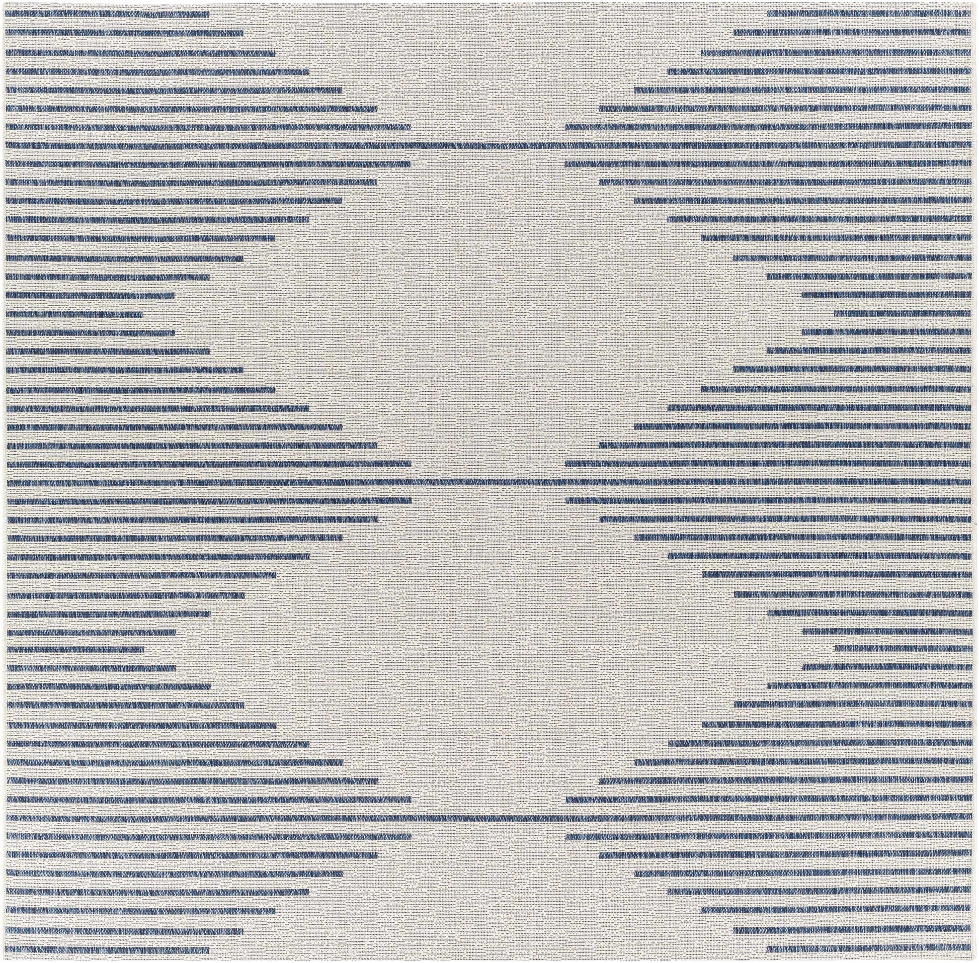 Stephan Blue & Cream Outdoor Rug