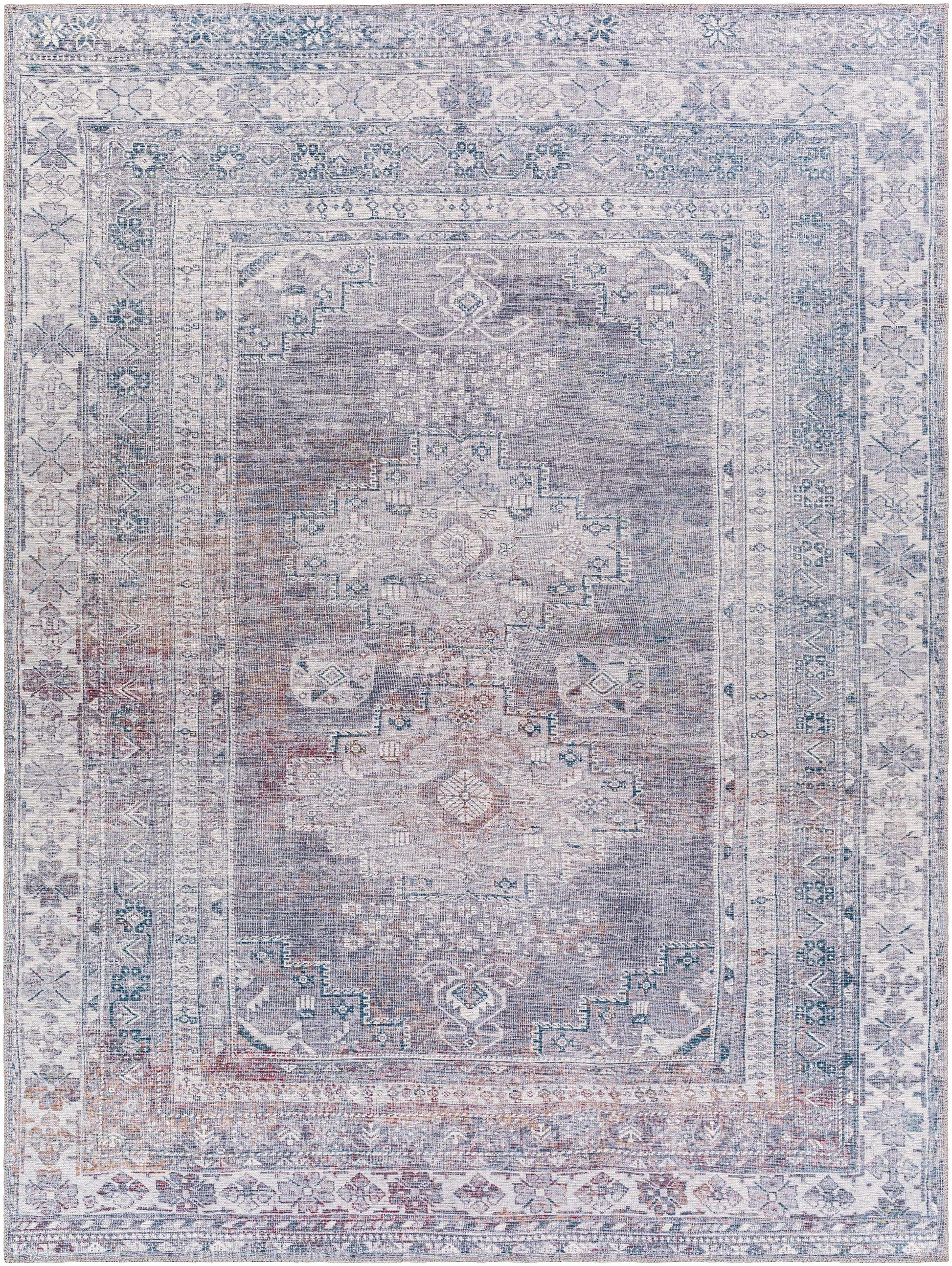 Baltinglass Gray Washable Rug - Promo