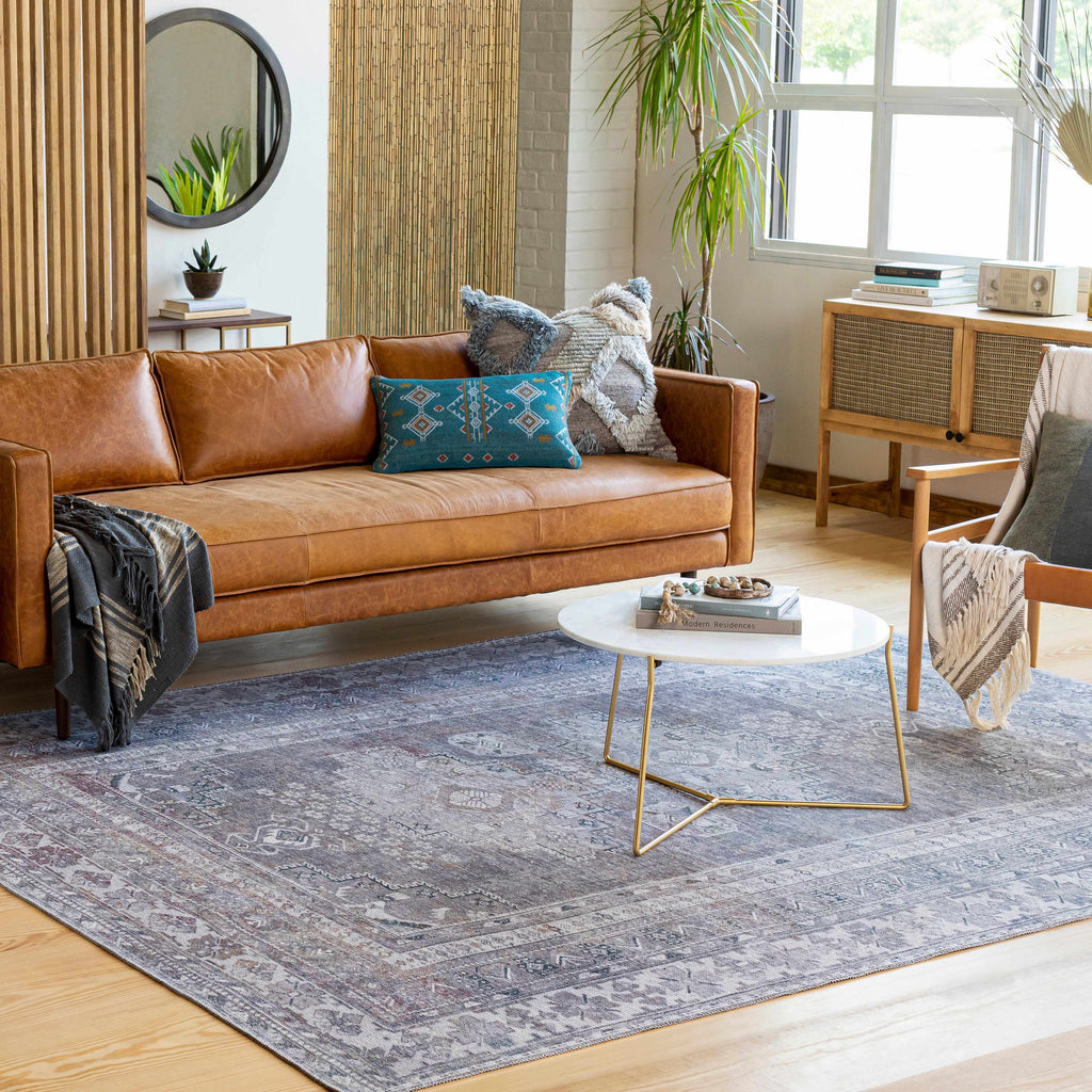 Baltinglass Gray Washable Rug - Promo