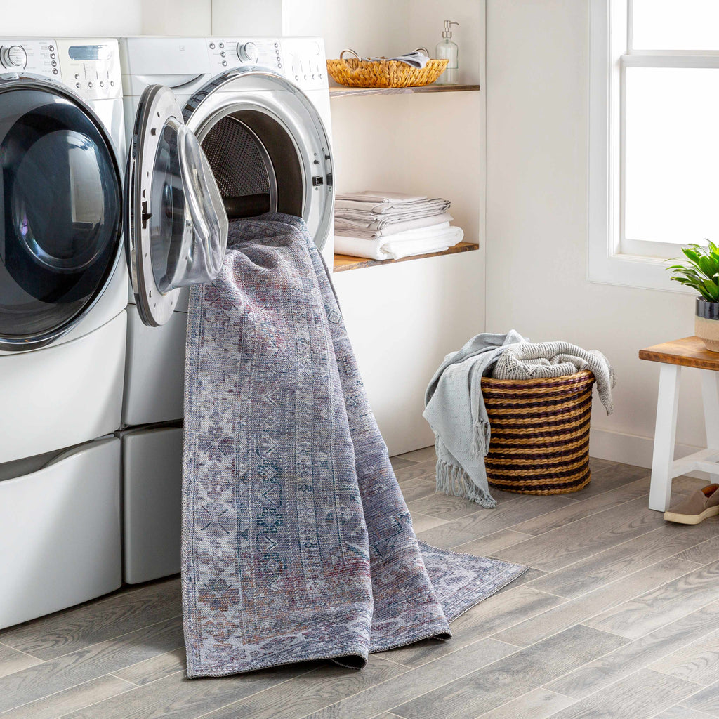 Baltinglass Gray Washable Rug - Promo