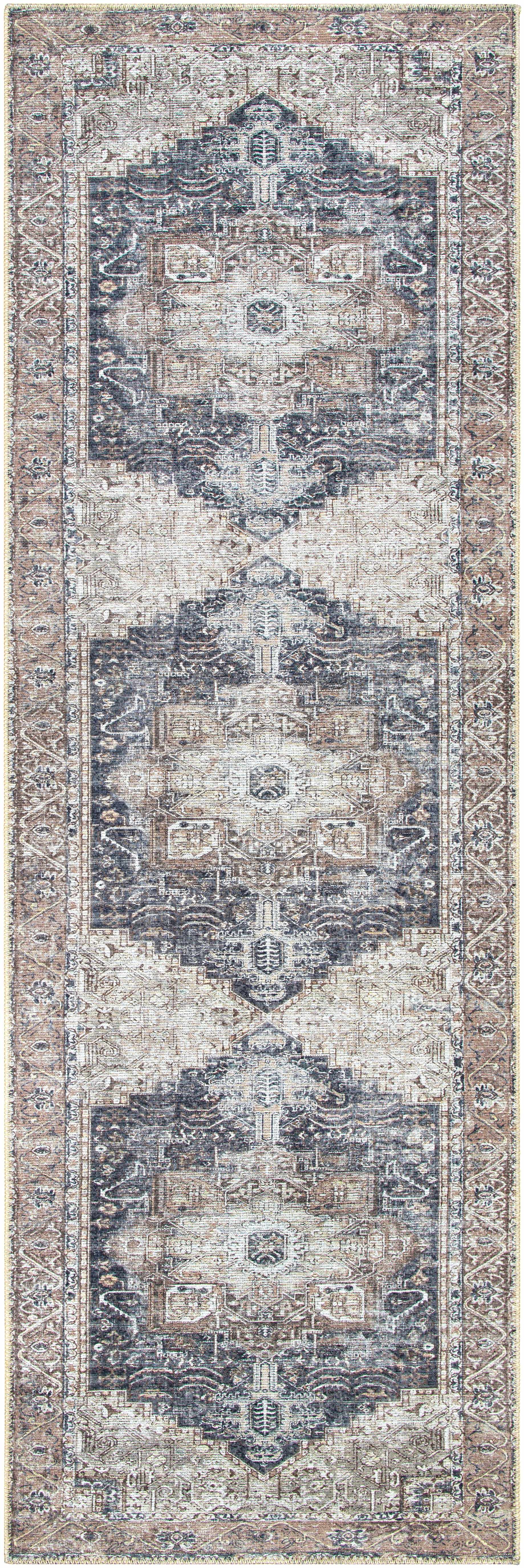 Beige Rosman Washable Area Rug - Promo