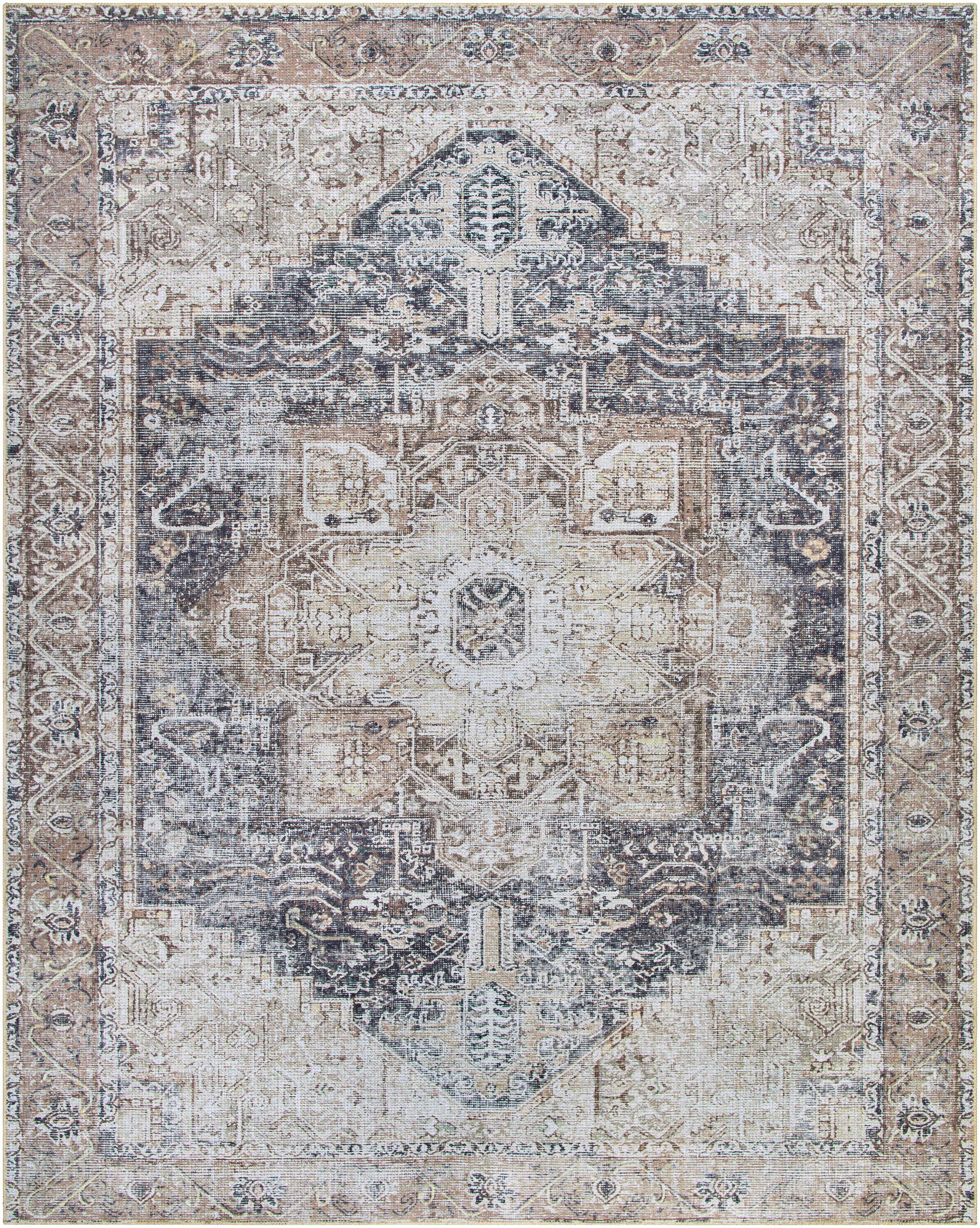 Beige Rosman Washable Rug - Limited Edition