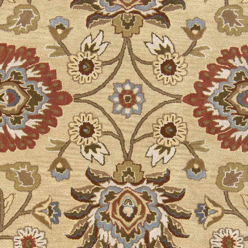 Caesar 1116 Hand Tufted Beige & Rust Wool Rug