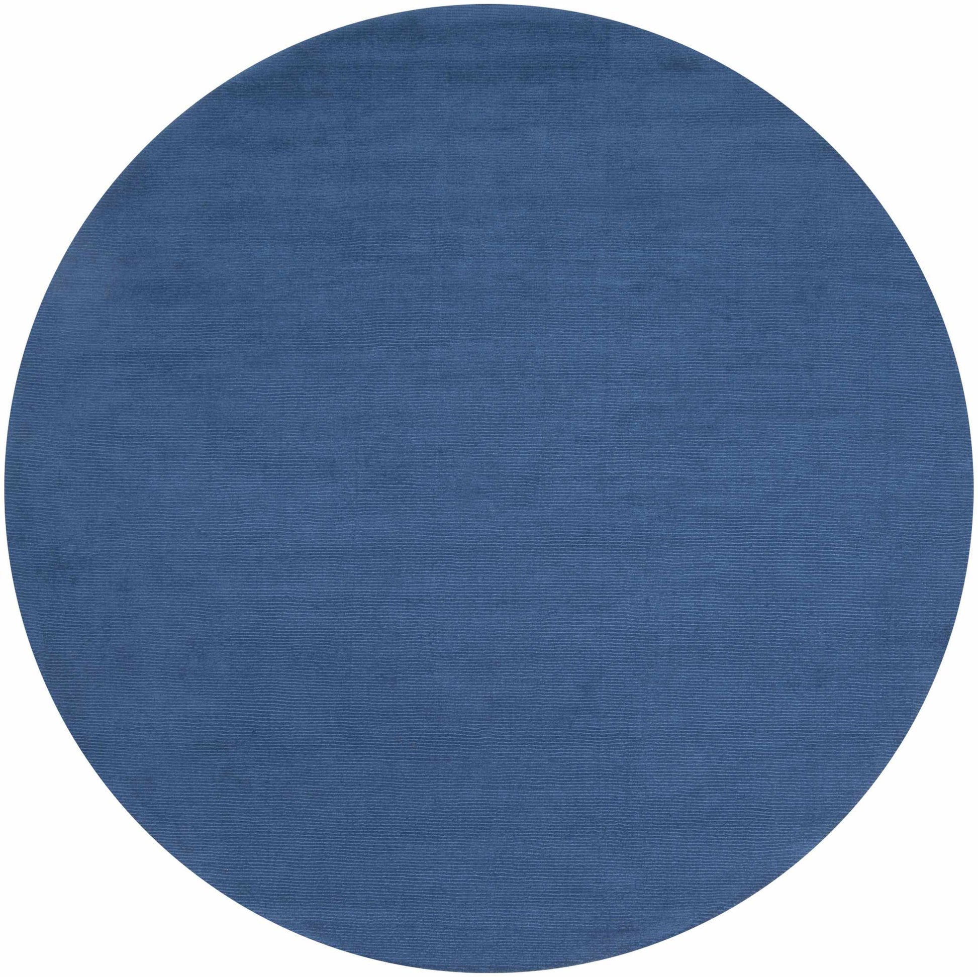 Brockton Solid Blue Wool Rug