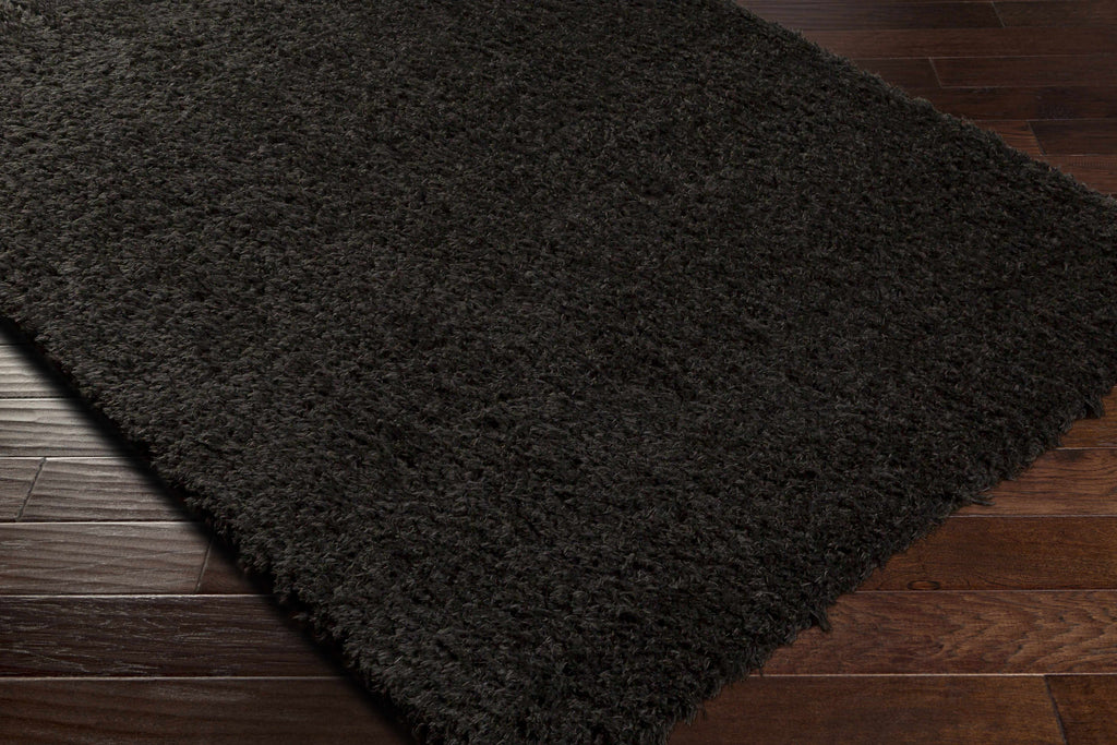 Siari Black Shag Area Rug - Clearance