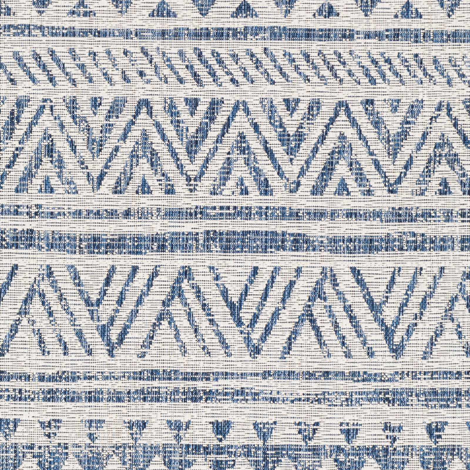 Novato Navy All Over Pattern Performance Rug