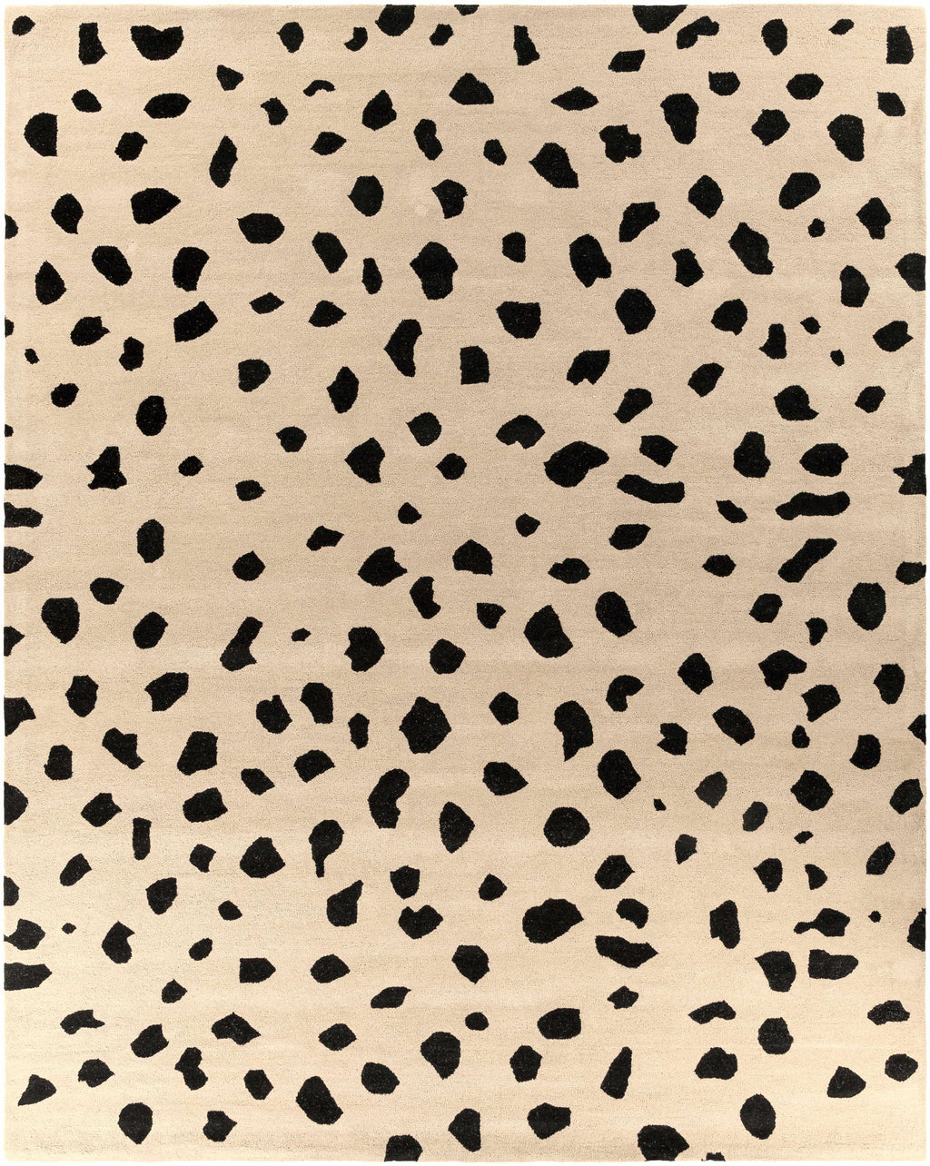 Guiseley Dalmatian Hand Tufted Wool Area Rug