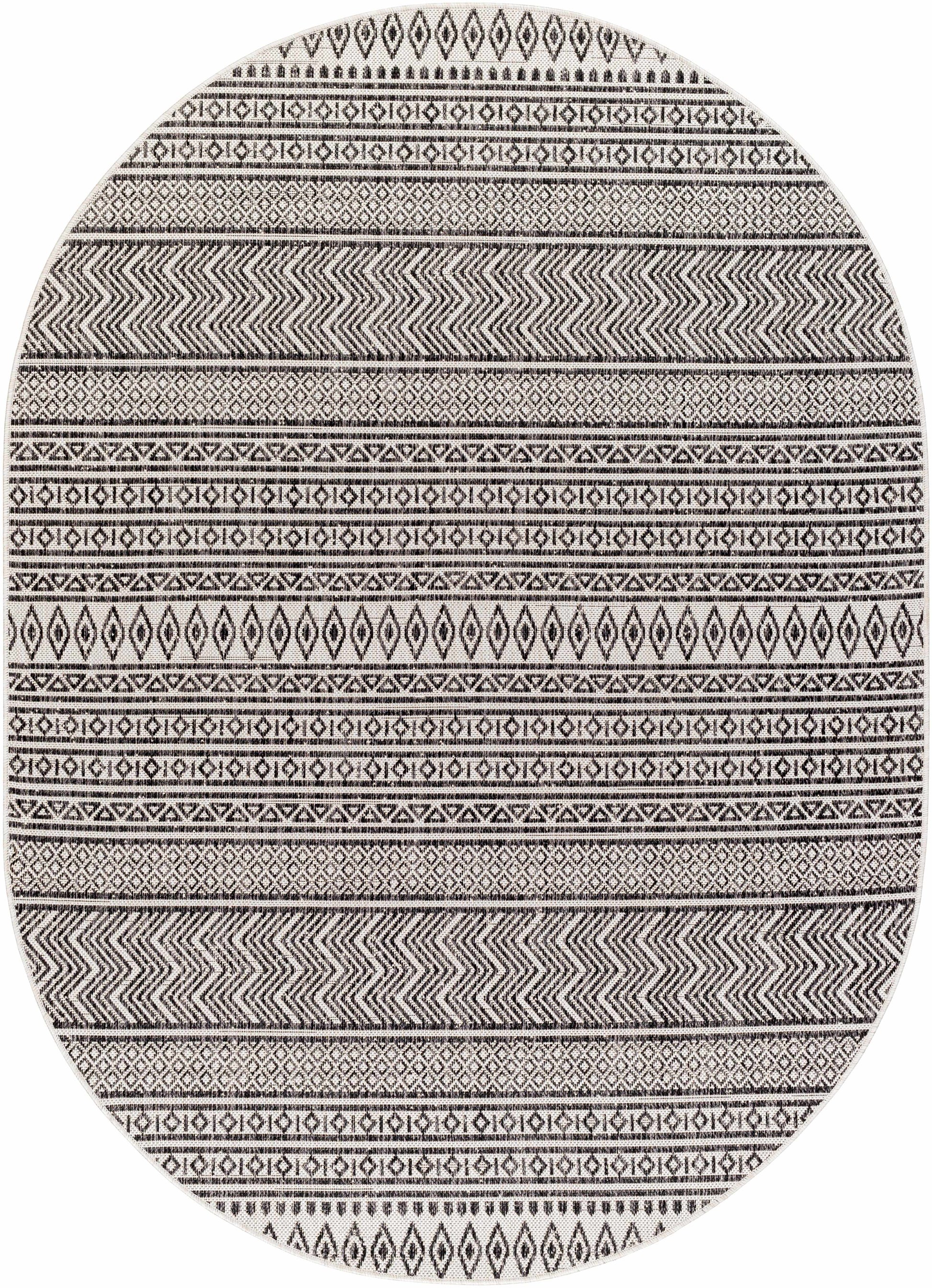 Imboden Black&White Outdoor Rug