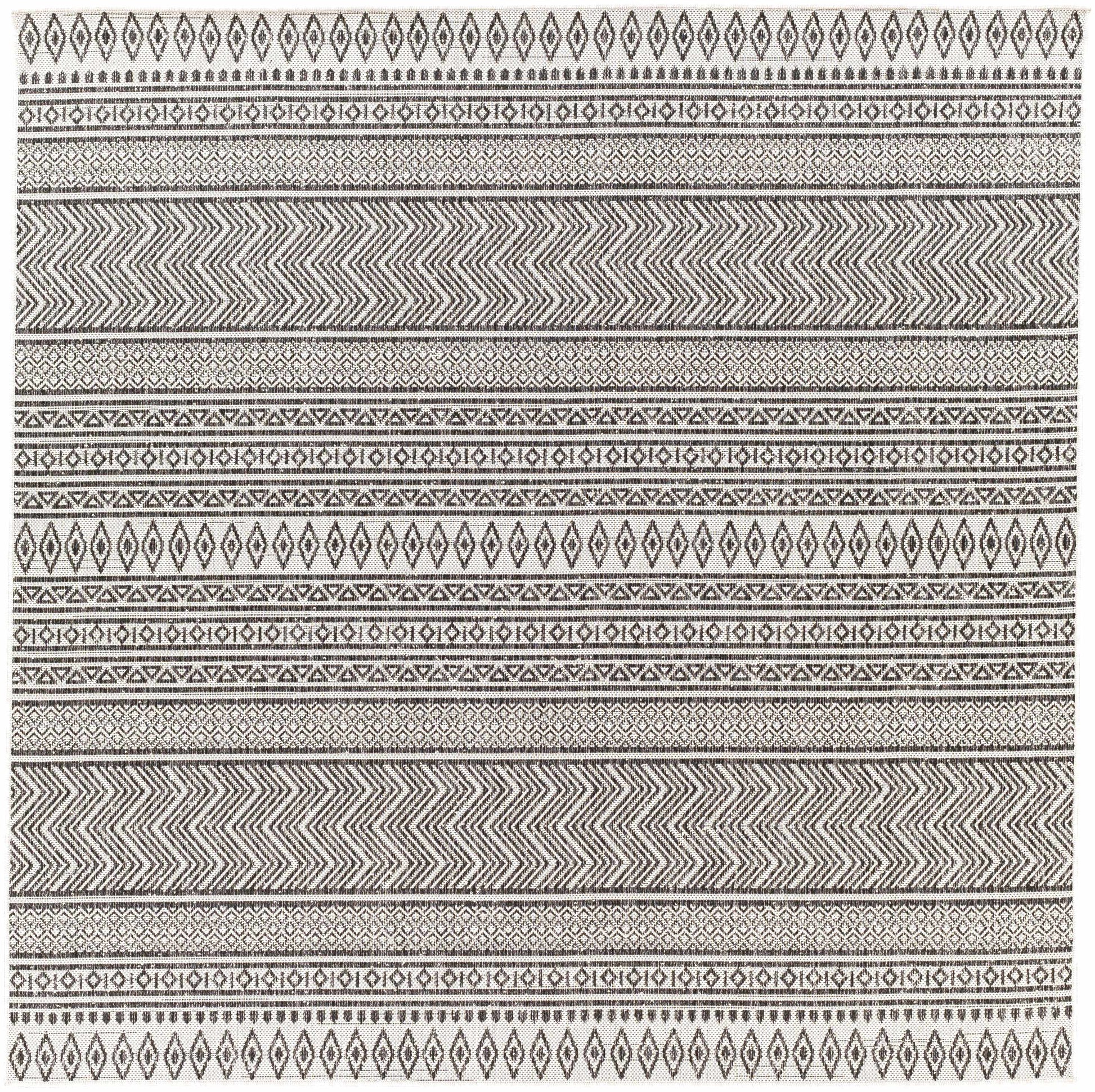 Imboden Black&White Outdoor Rug